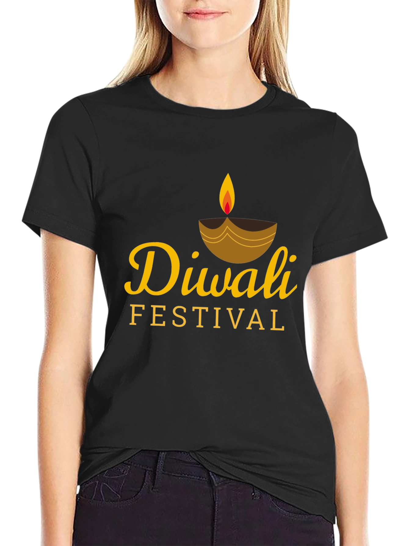 Diwali Festival Graphic Print T-Shirt