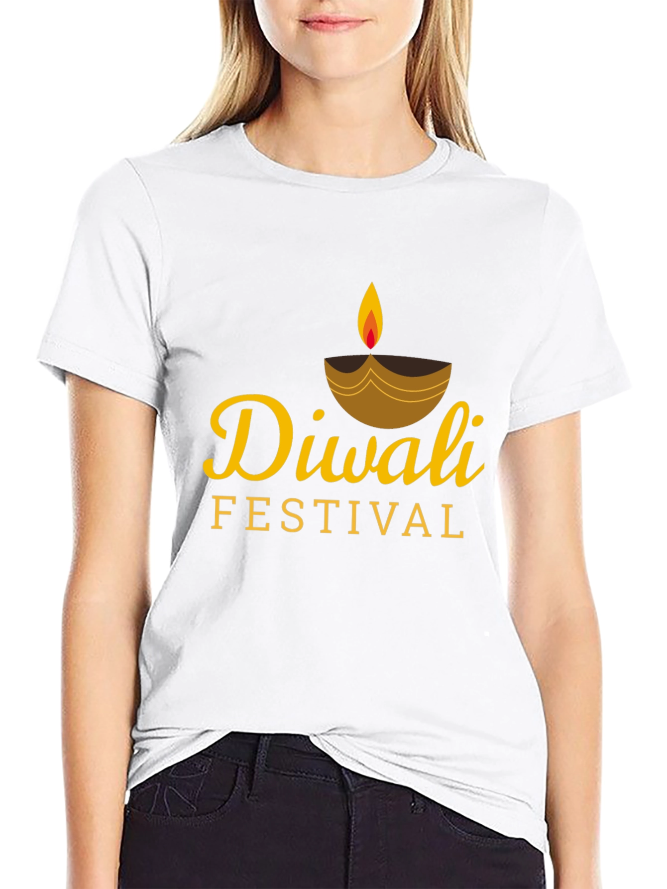 Diwali Festival Graphic Print T-Shirt