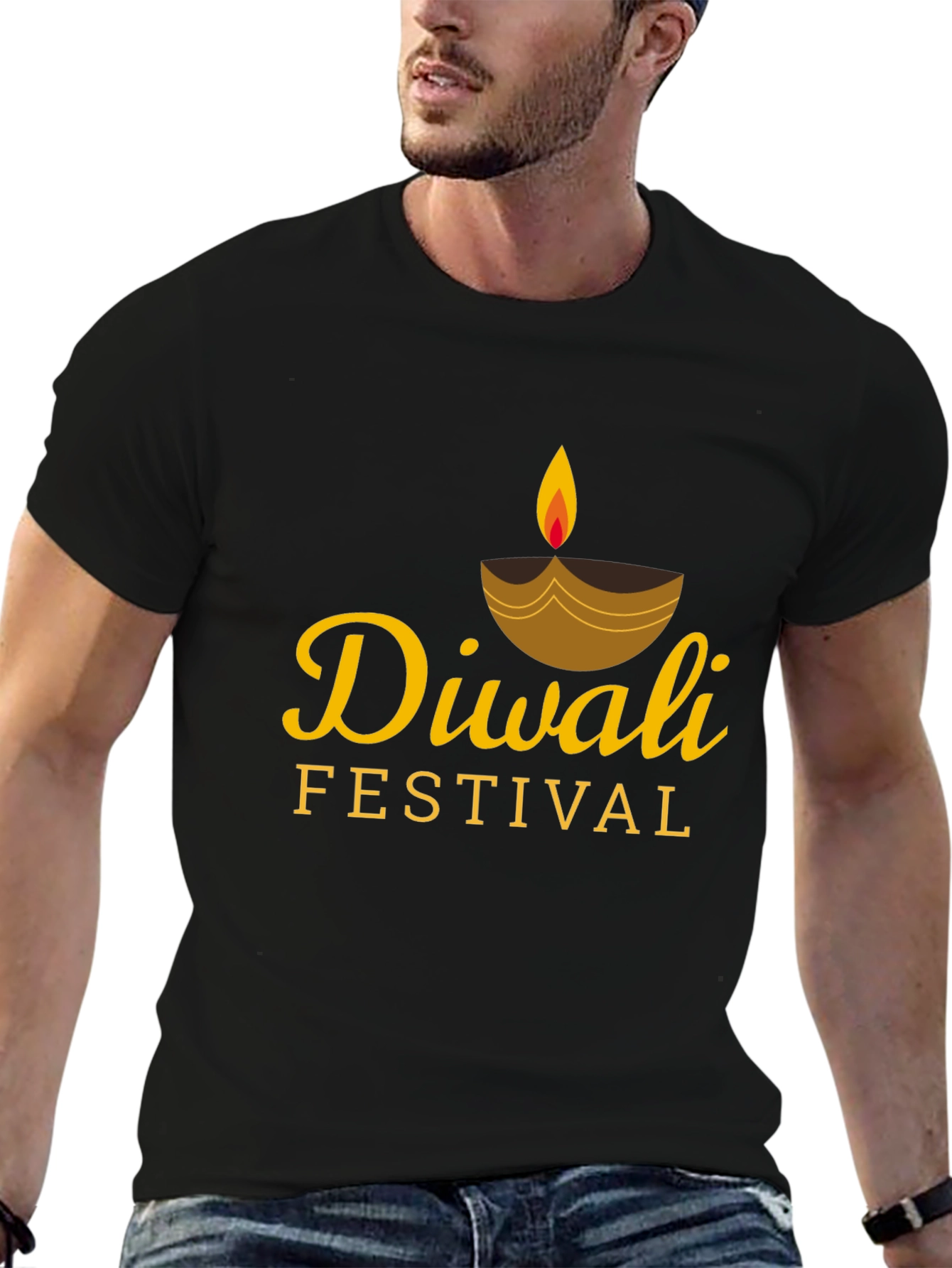 Diwali Festival Graphic Print T-Shirt