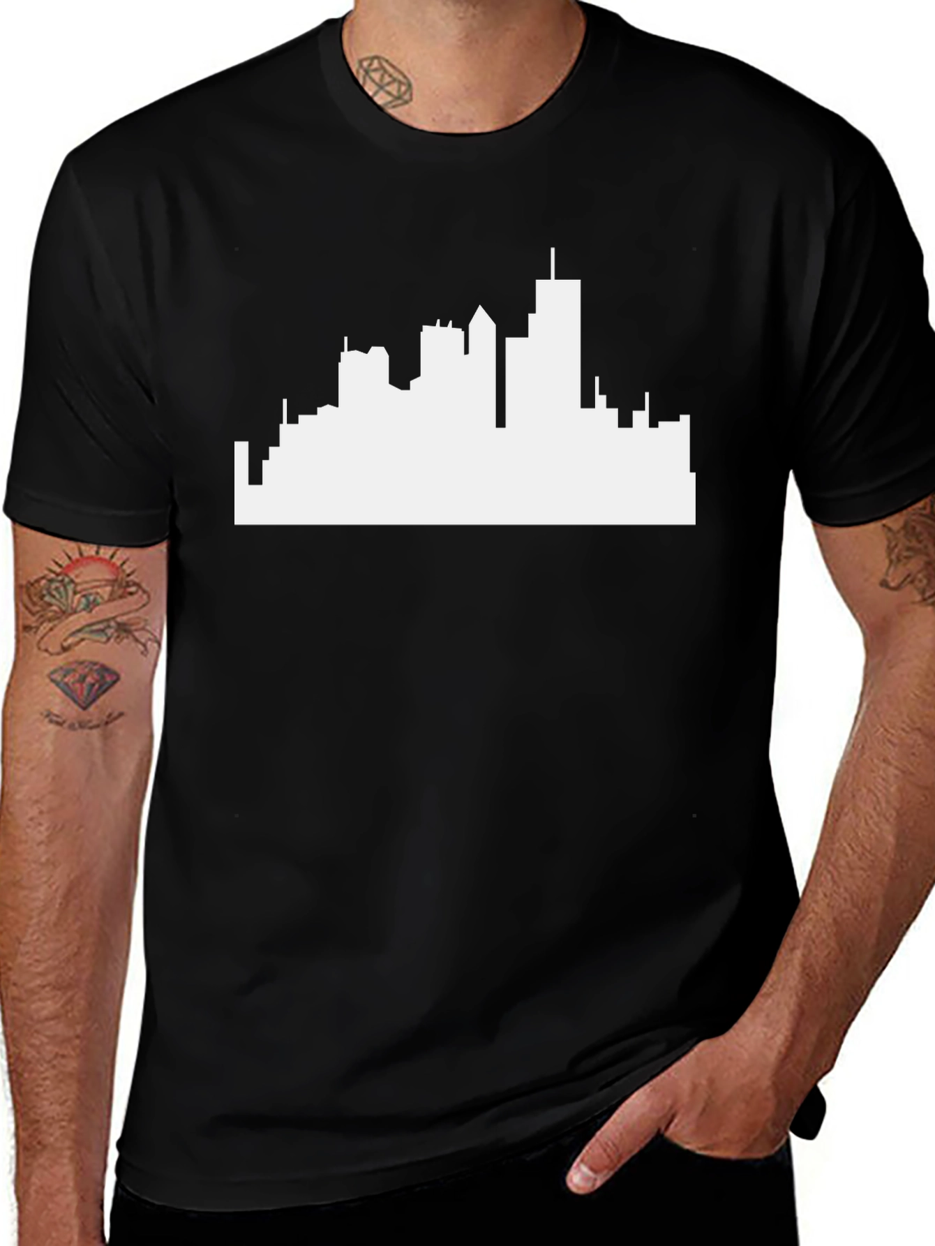 Cityscape Graphic Tee - Modern Style