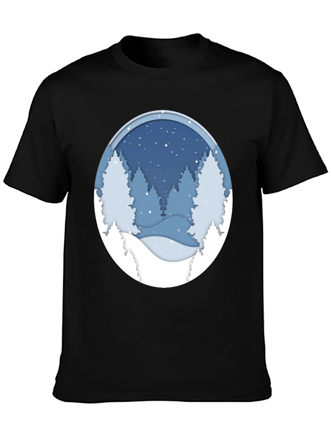 Winter Scene Graphic Tee - Stylish and Comfortable