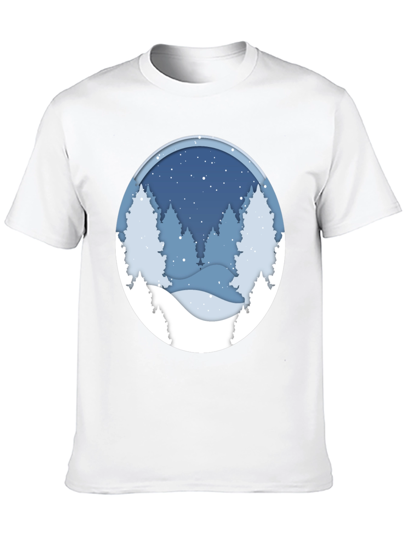 Winter Scene Graphic Tee - Stylish and Comfortable