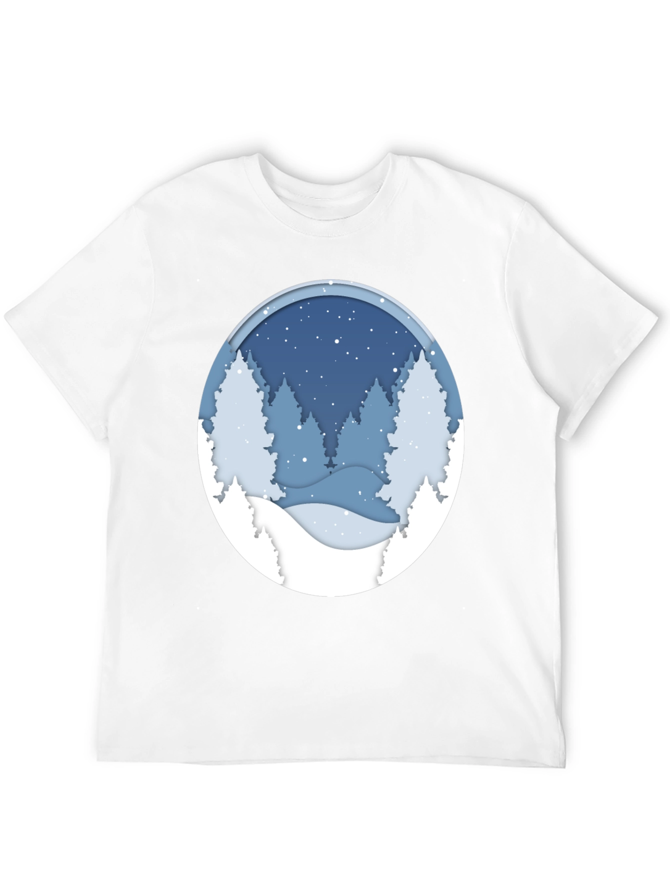 Winter Scene Graphic Tee - Stylish and Comfortable