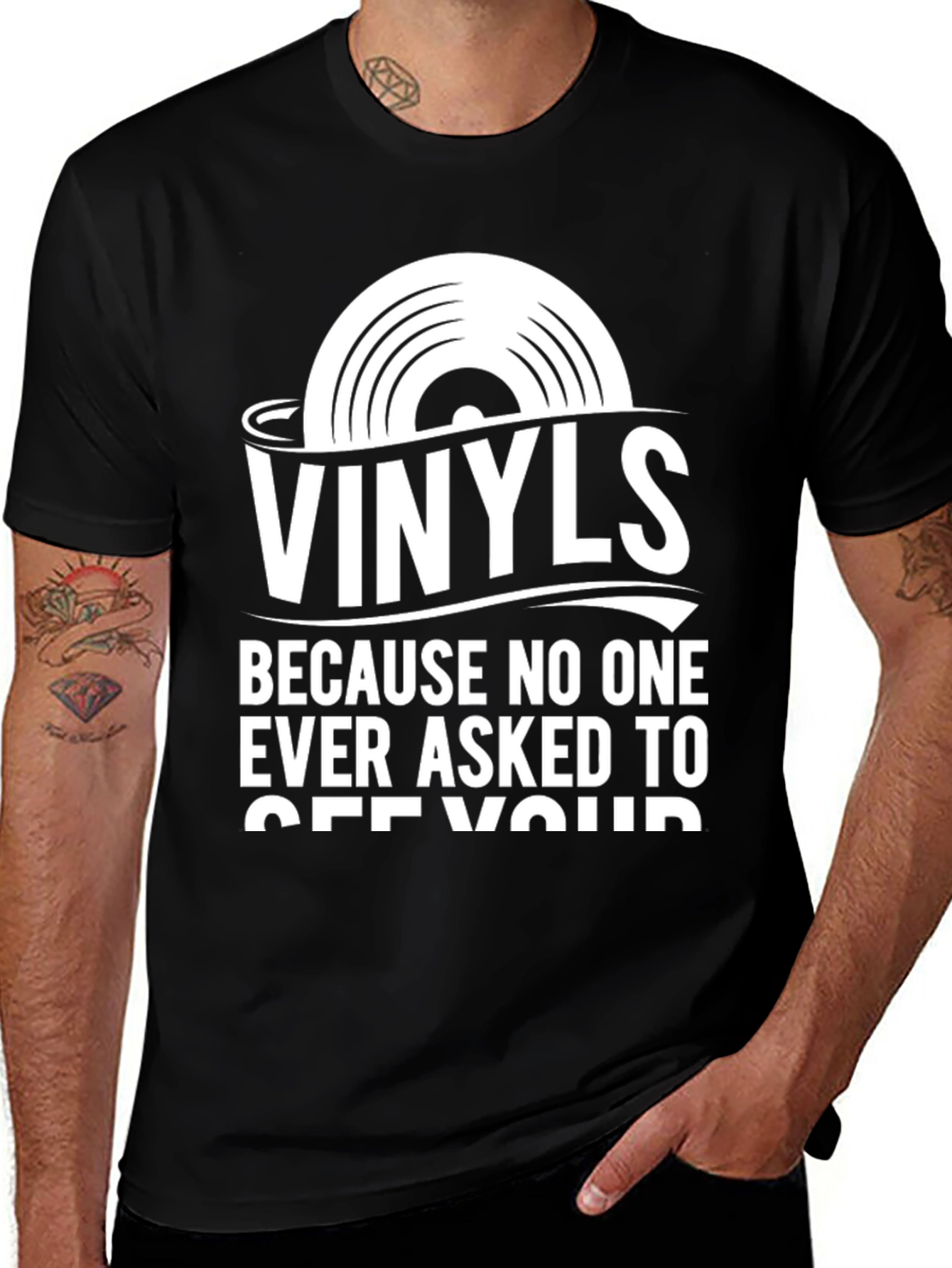 Vinyls T-Shirt - Funny Music Lover Tee