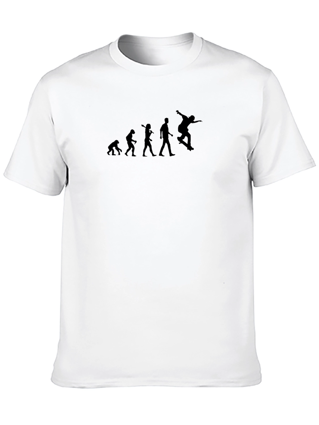 Skateboarding Evolution Mens Black T-Shirt
