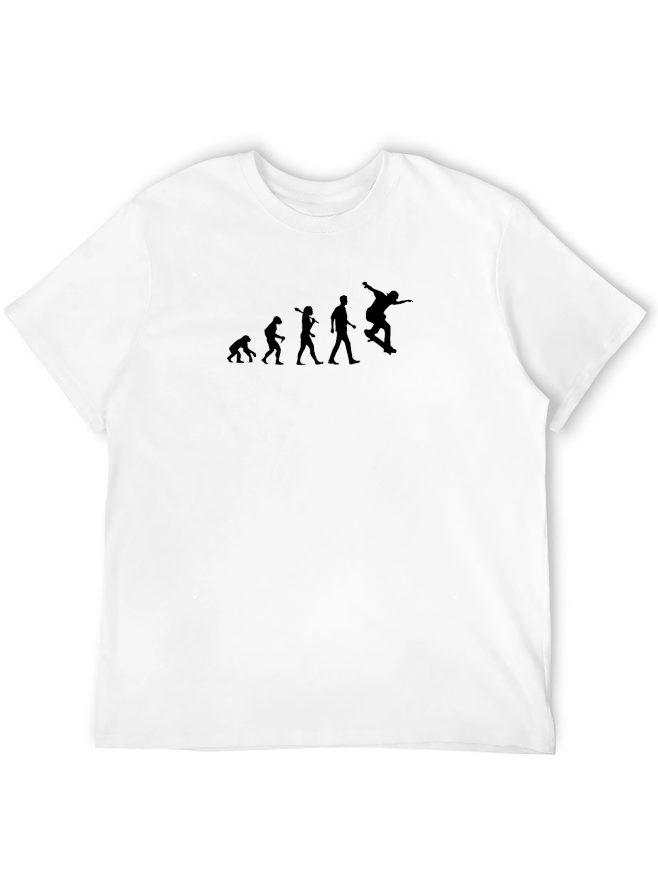 Skateboarding Evolution Mens Black T-Shirt