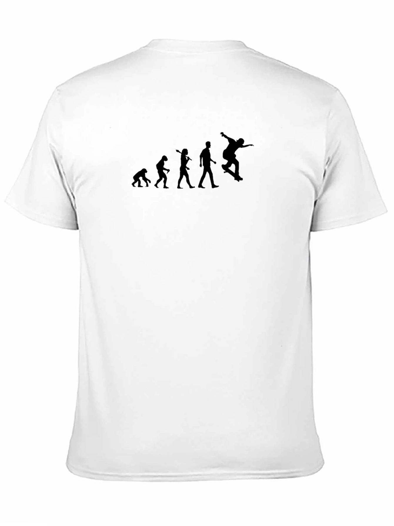 Skateboarding Evolution Mens Black T-Shirt