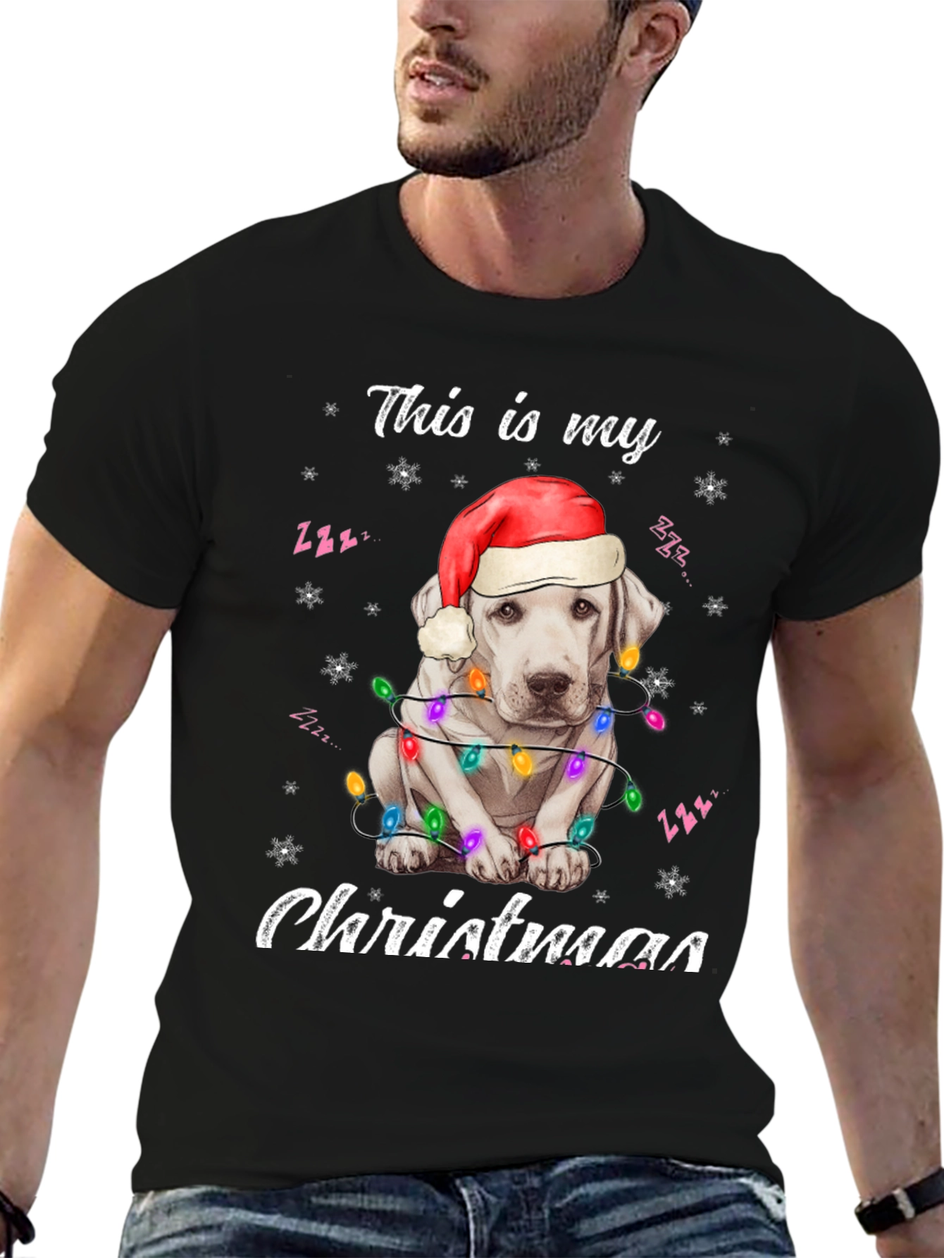 Christmas Dog T-Shirt - Festive Holiday Apparel