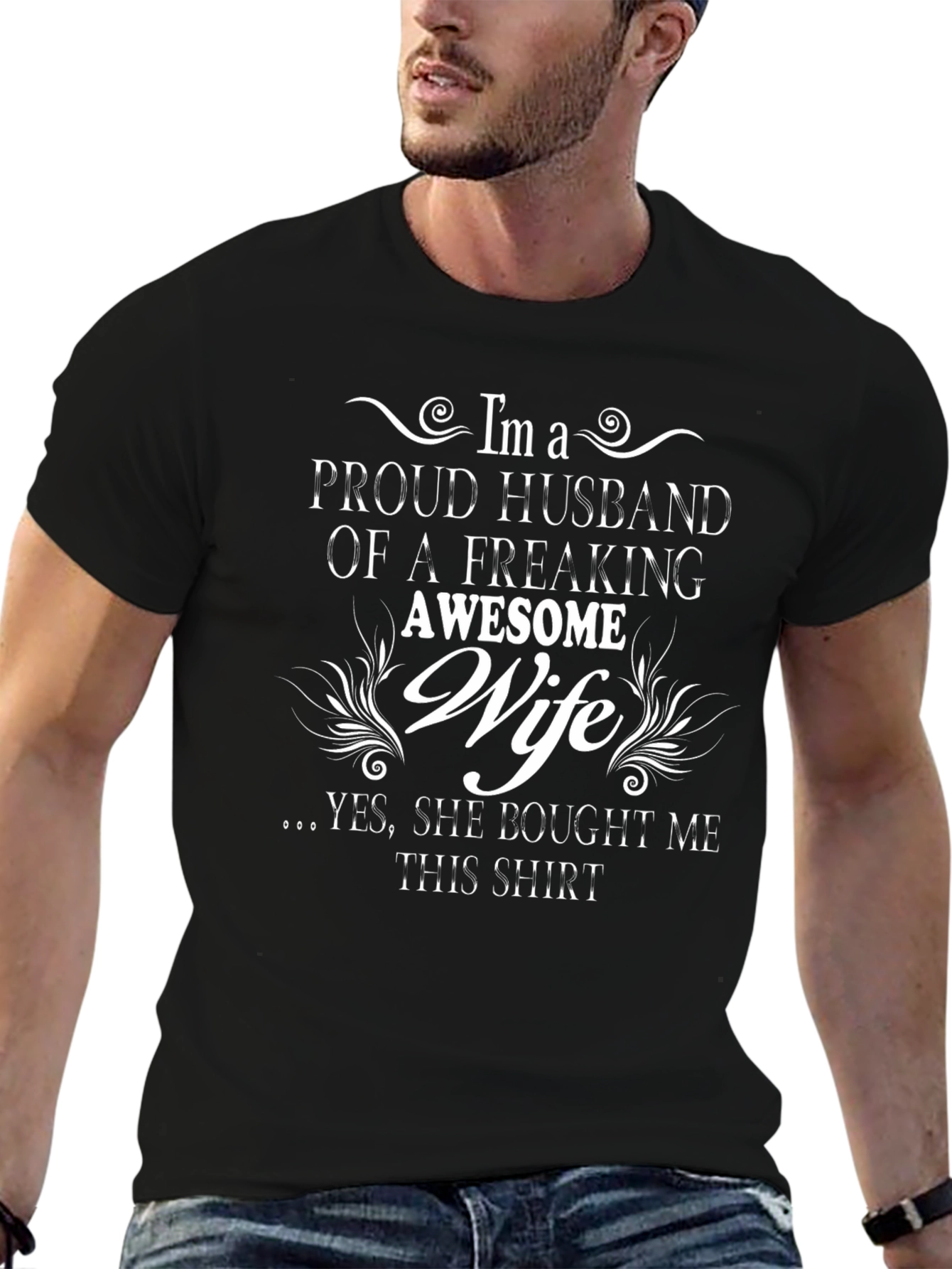 Proud Husband Wife T-Shirt - Funny Husband Gift