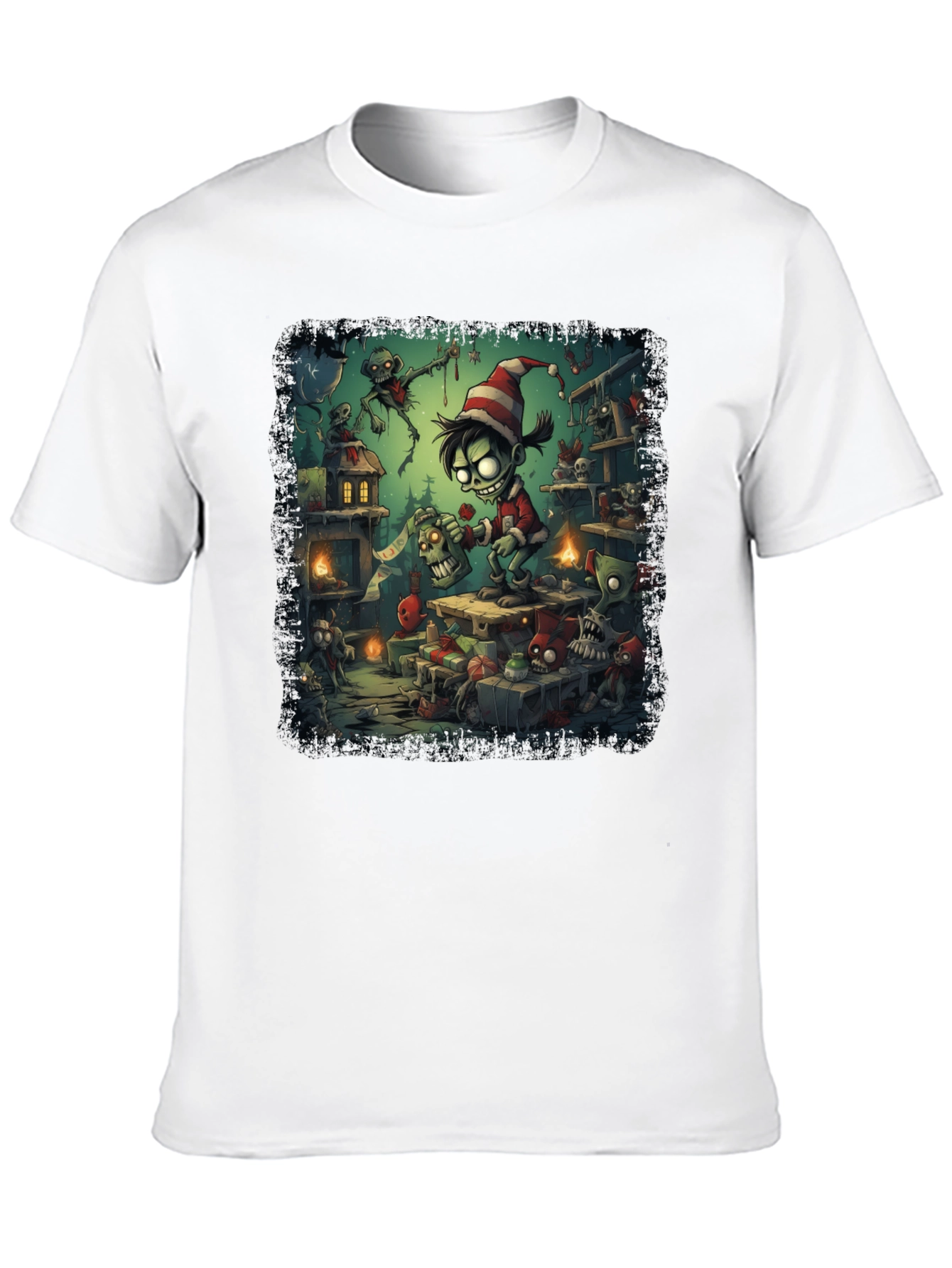 Zombie Elf Christmas T-Shirt