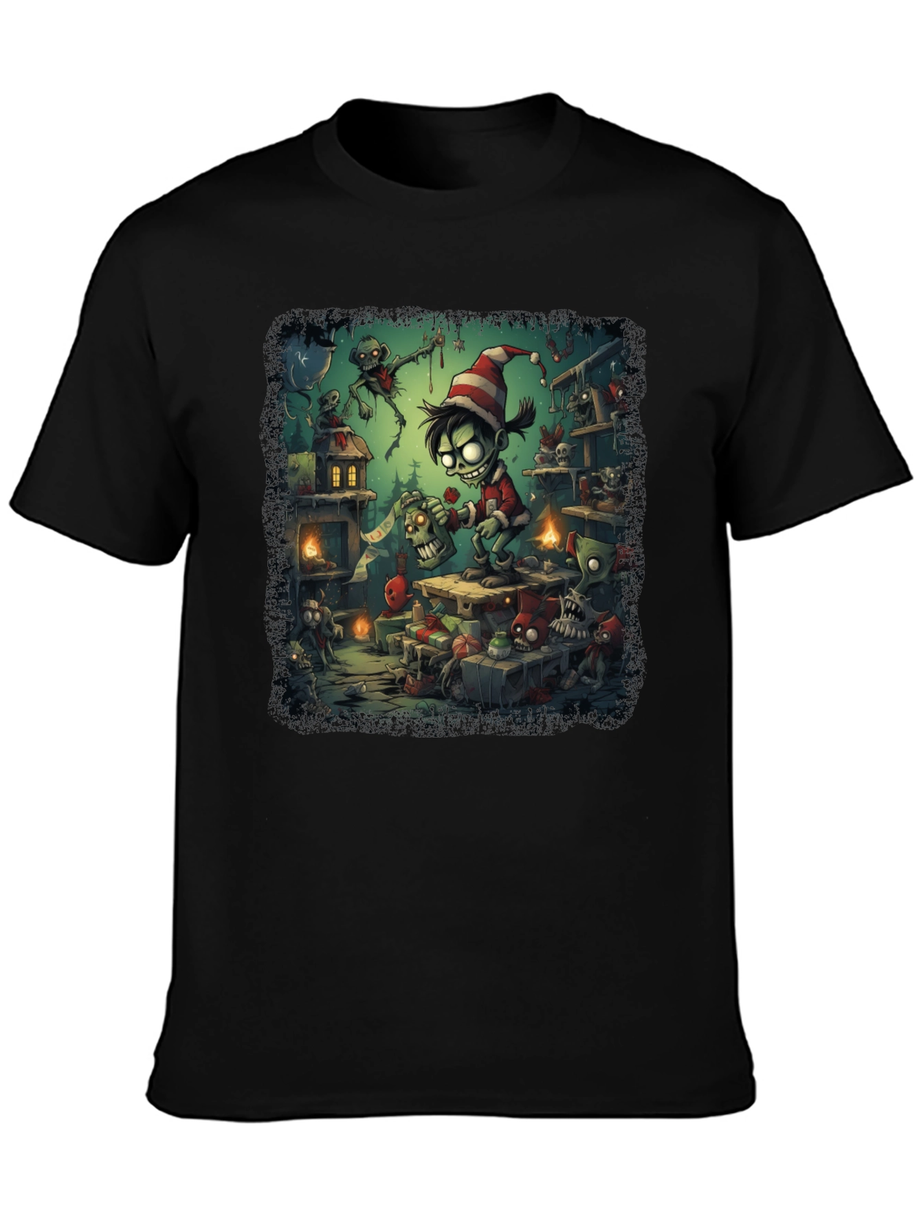 Zombie Elf Christmas T-Shirt