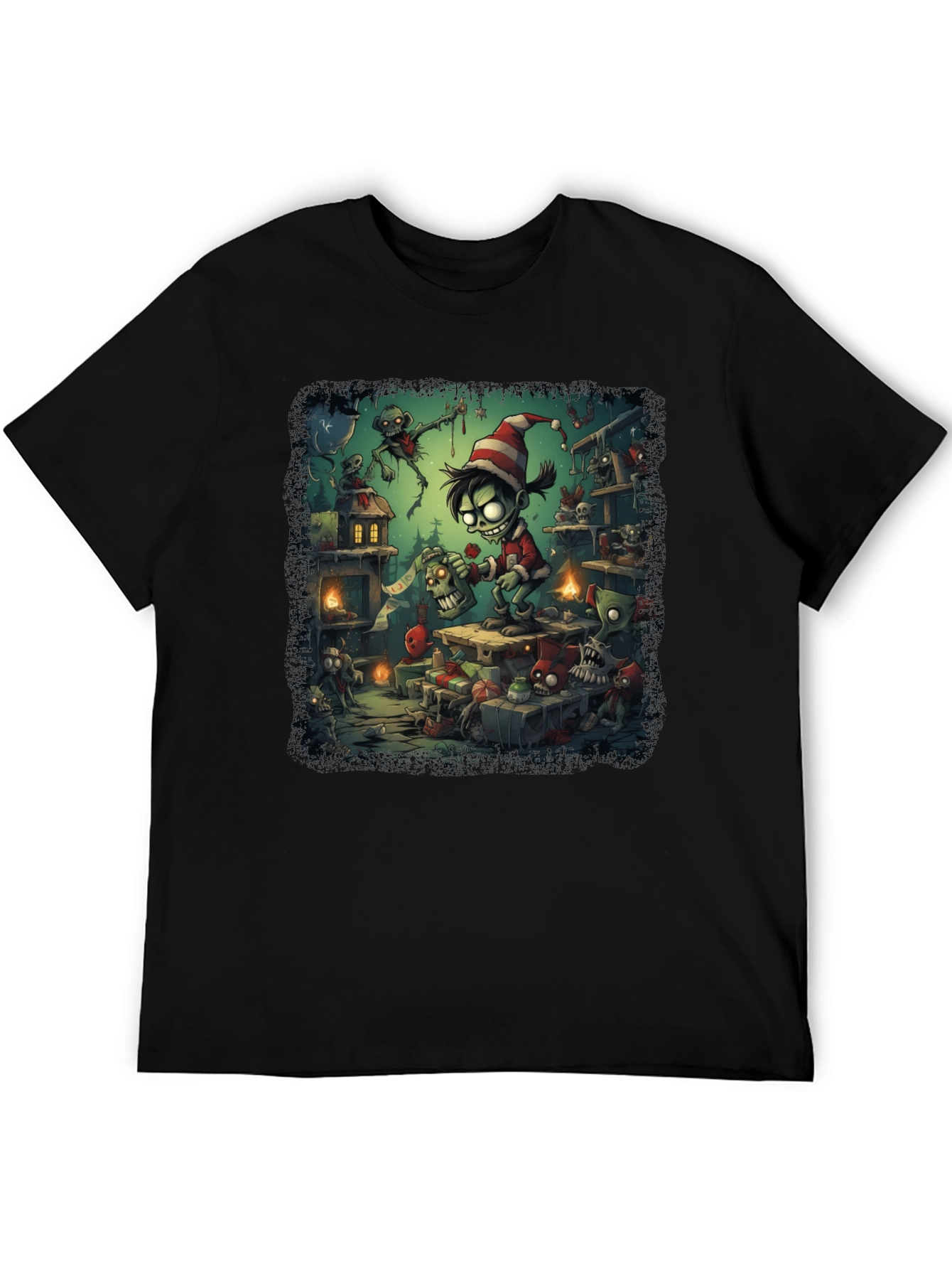 Zombie Elf Christmas T-Shirt