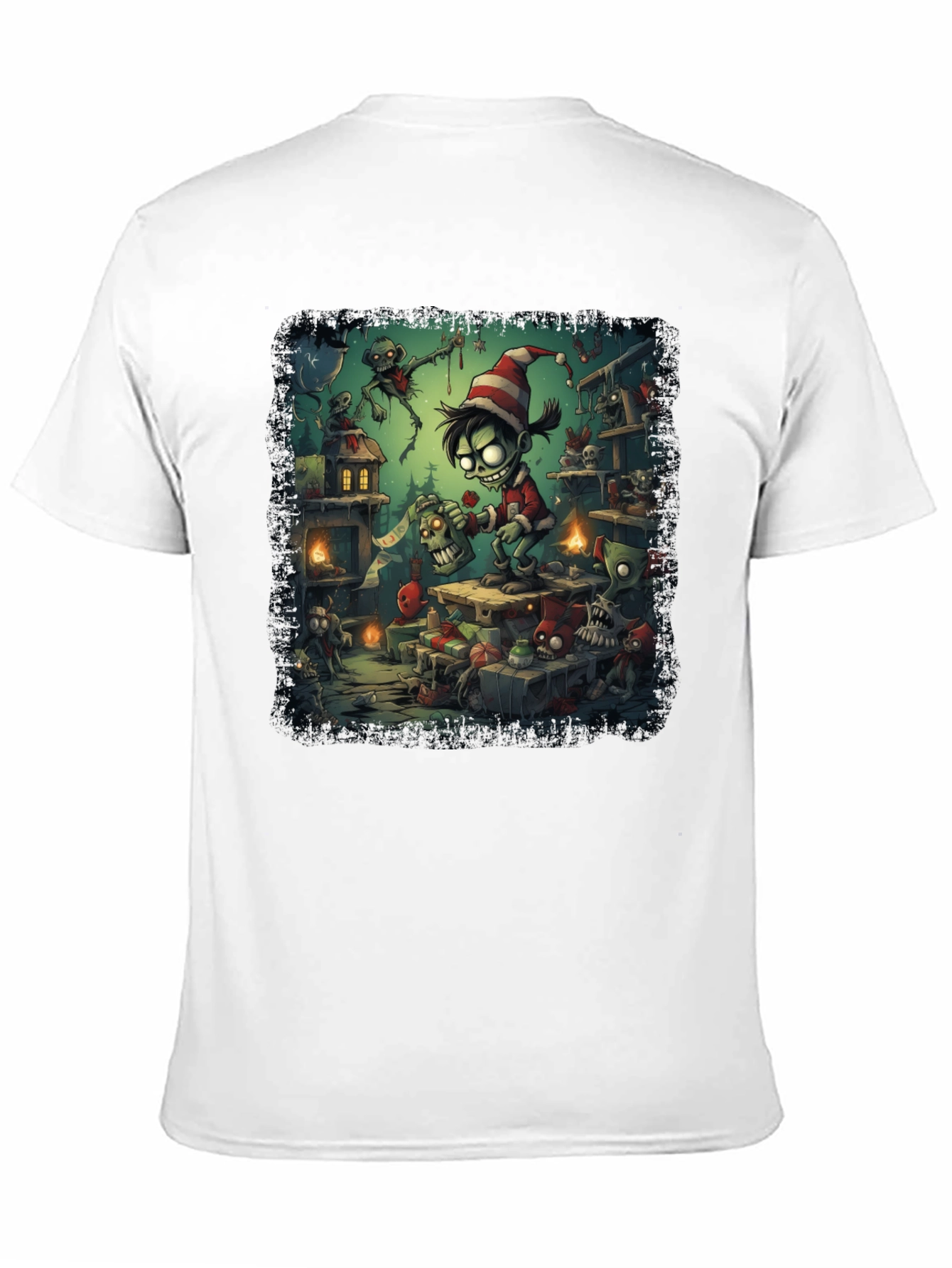 Zombie Elf Christmas T-Shirt