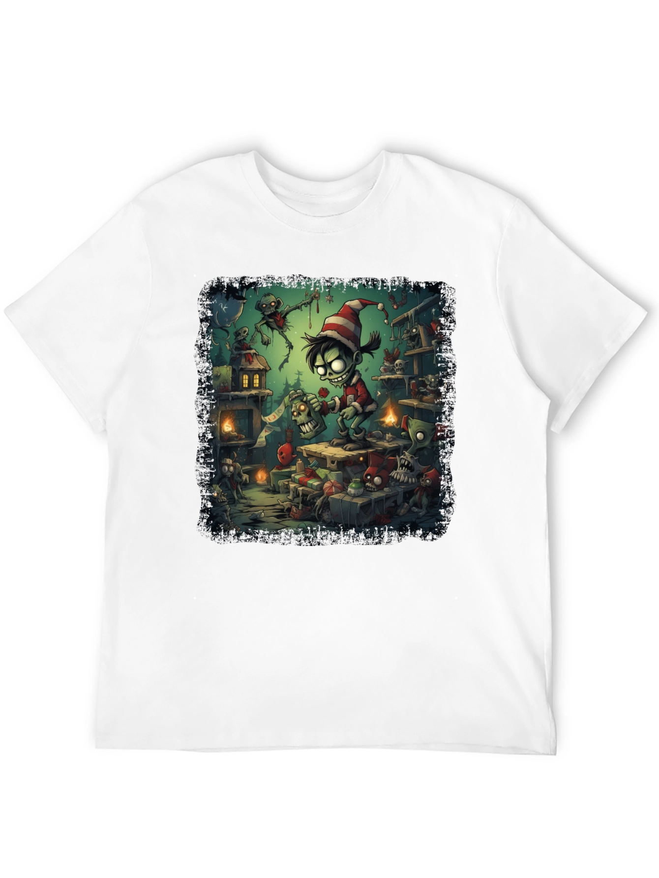 Zombie Elf Christmas T-Shirt