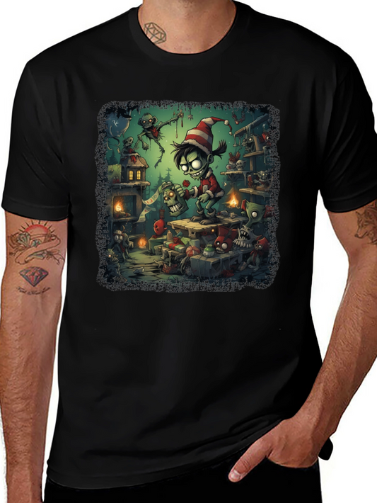 Zombie Elf Christmas T-Shirt