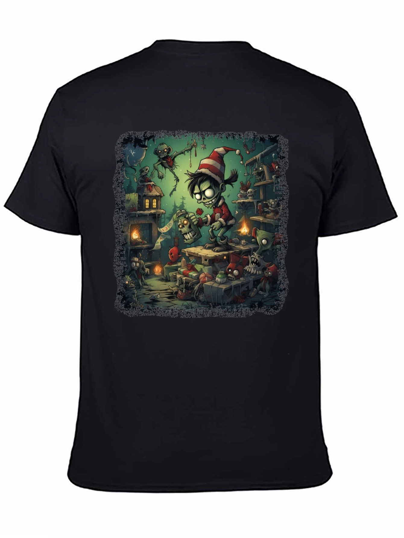 Zombie Elf Christmas T-Shirt