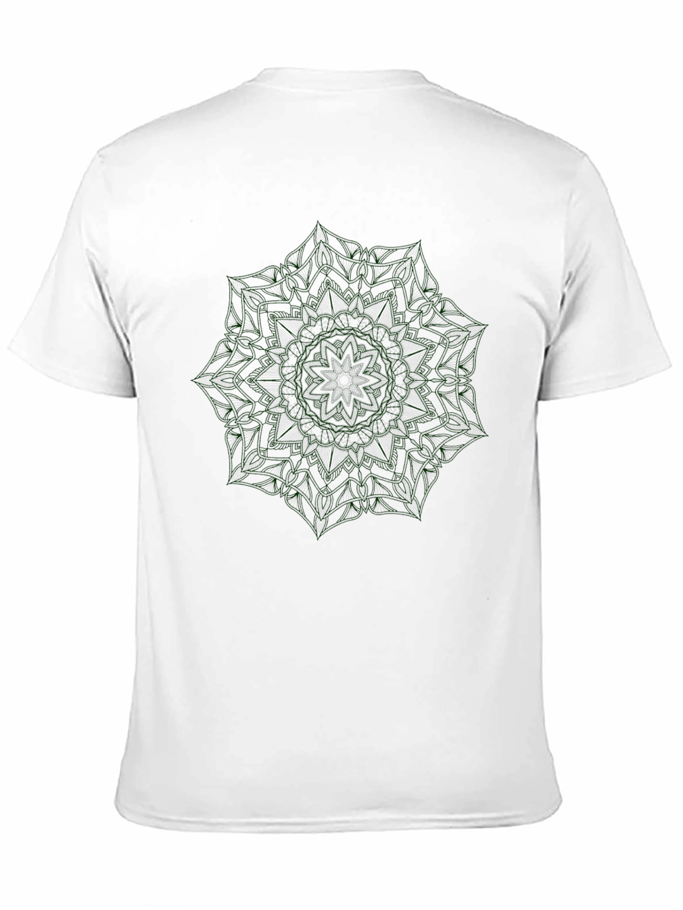 Black Mandala Graphic Tee - Stylish Casual Comfort