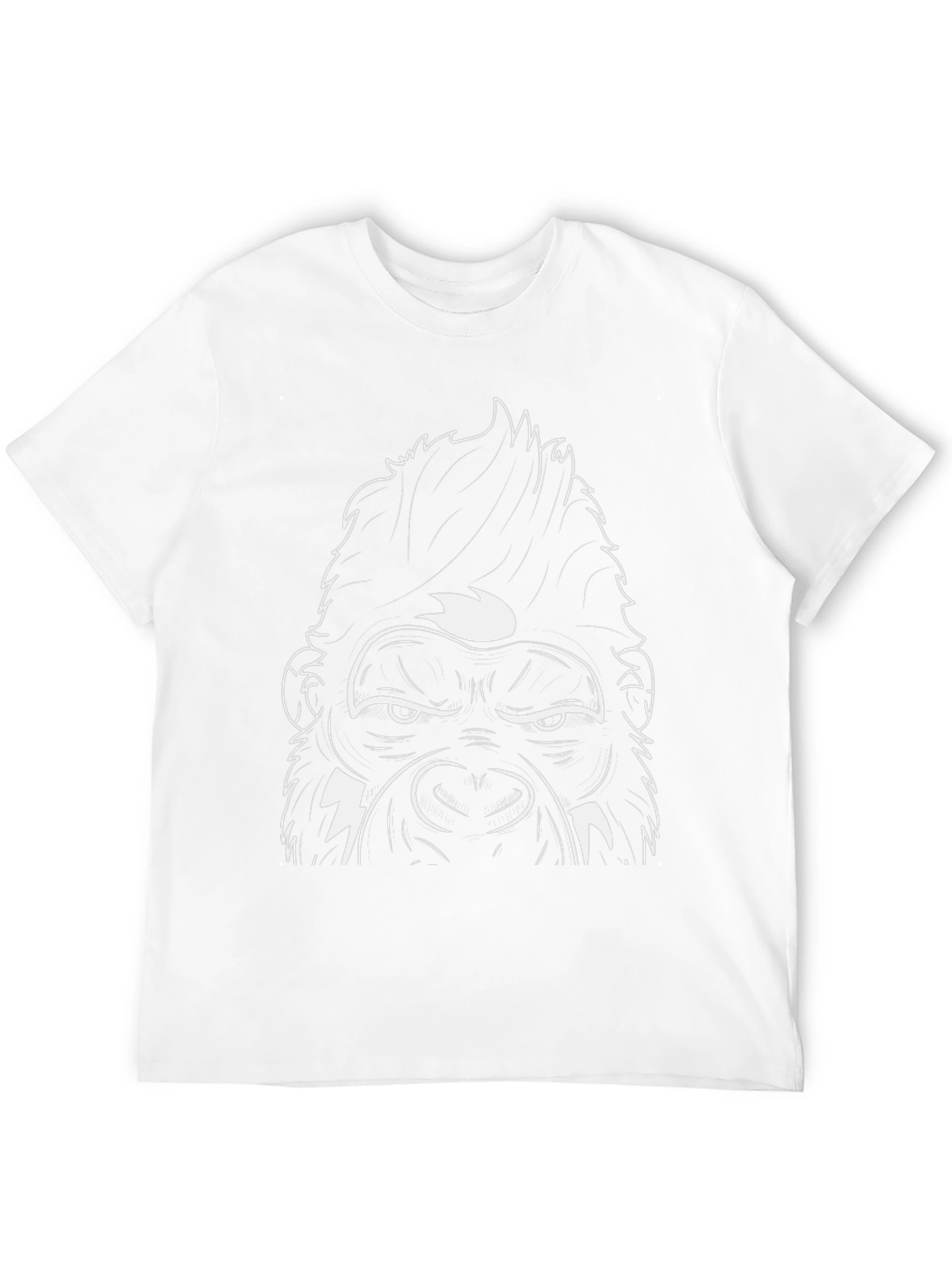 Cool Gorilla Graphic Tee - Black Cotton Blend