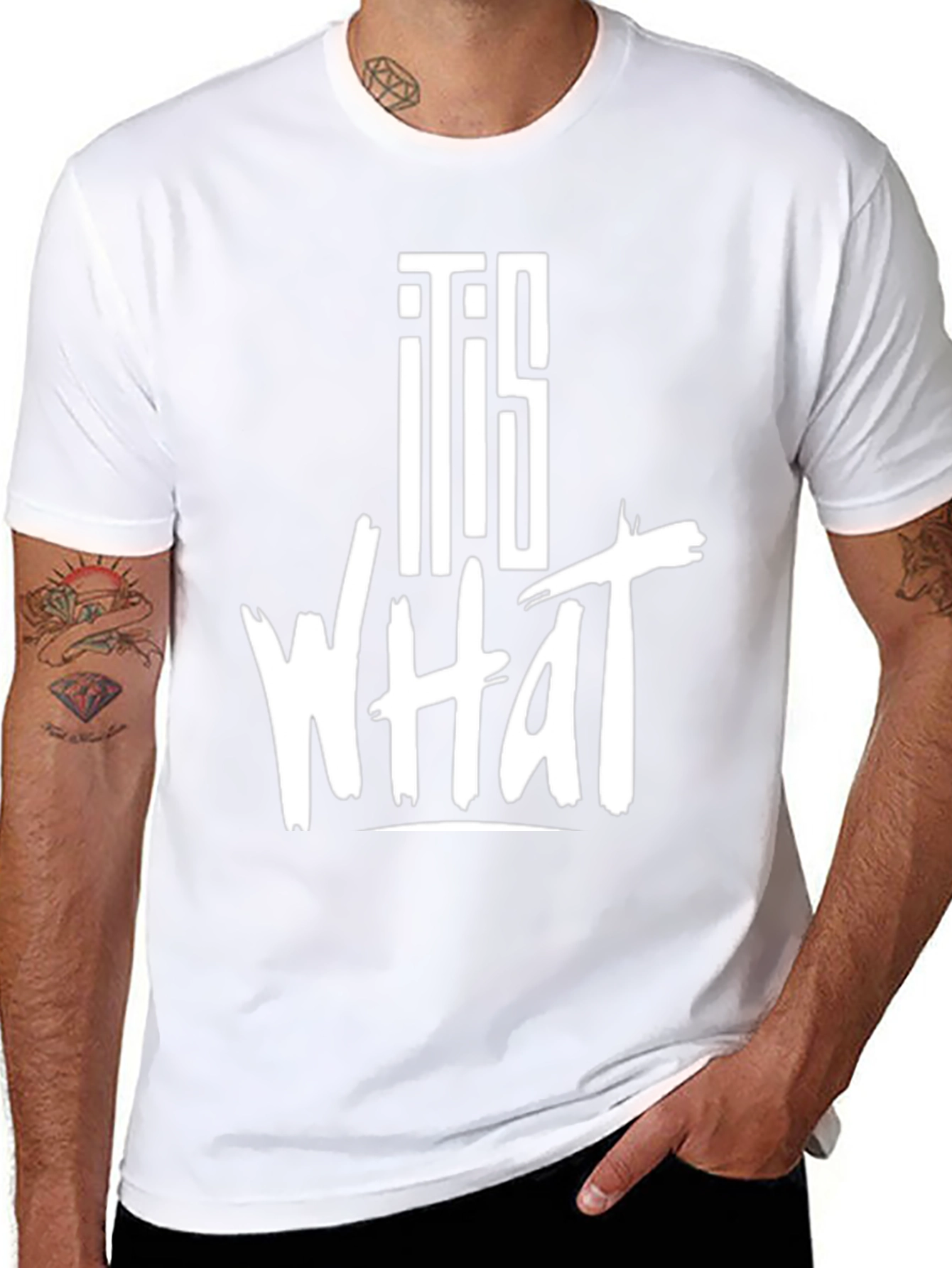 It Is What It Is Graphic Tee - Black