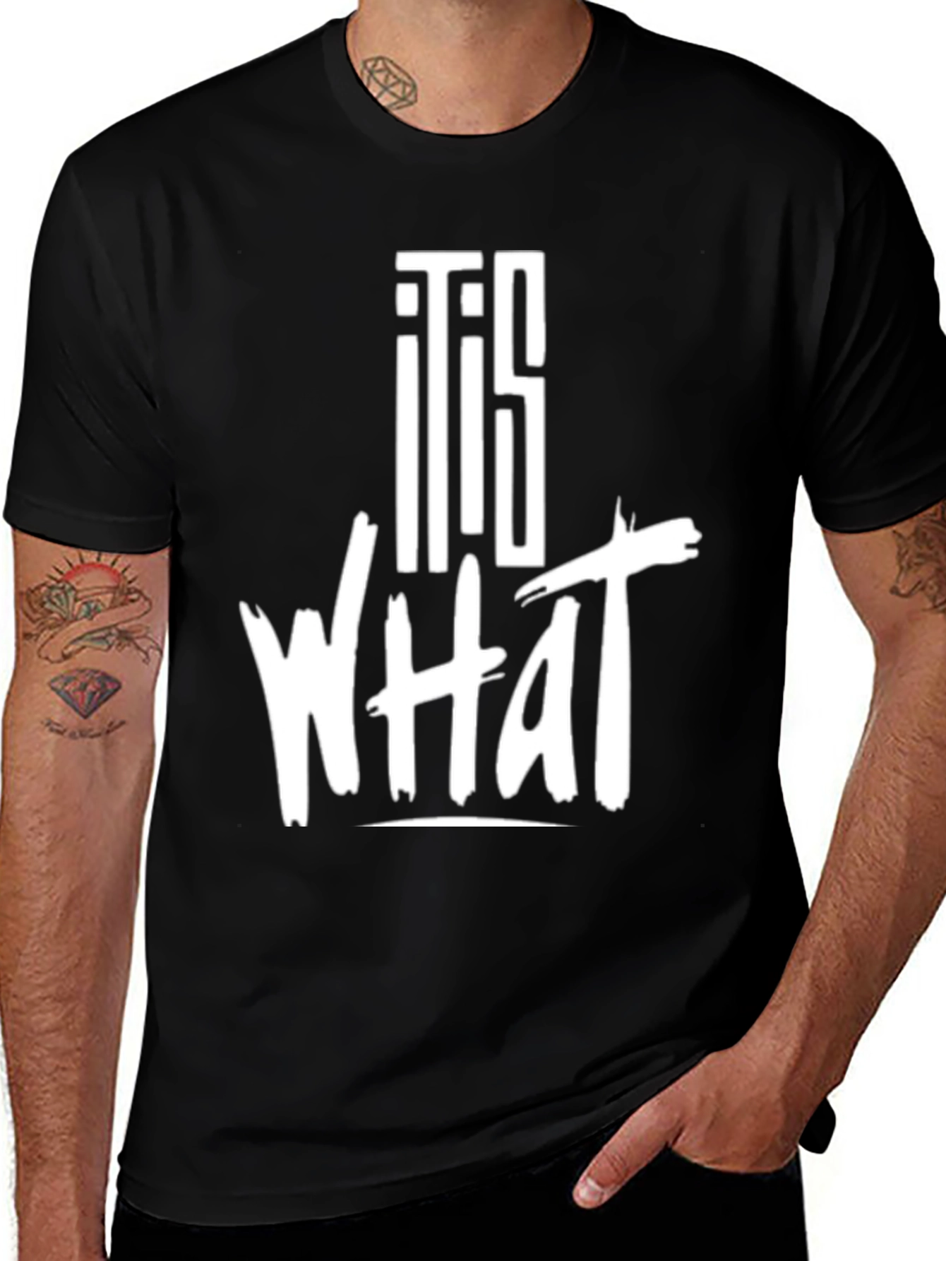 It Is What It Is Graphic Tee - Black