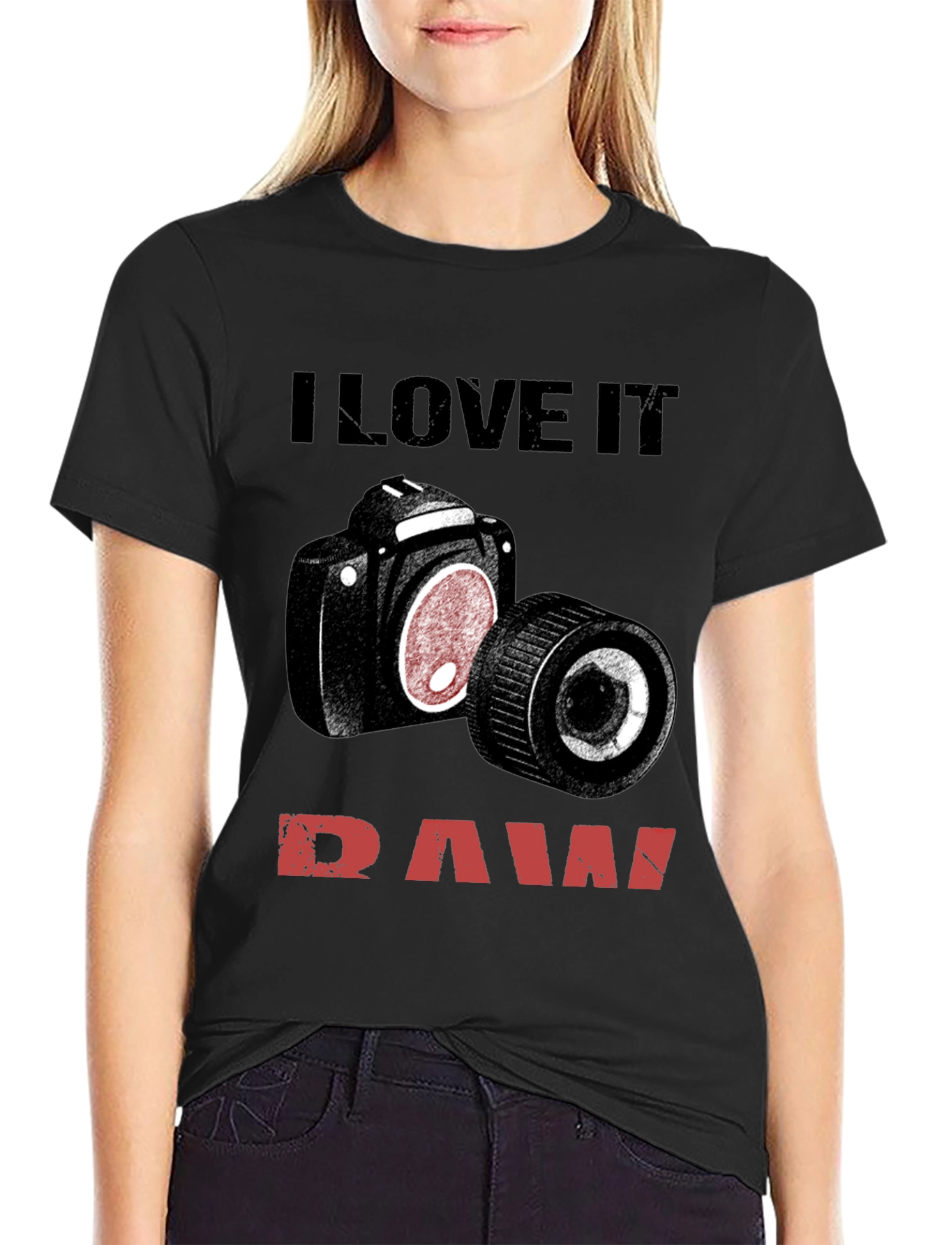 I Love It Raw Camera T-Shirt