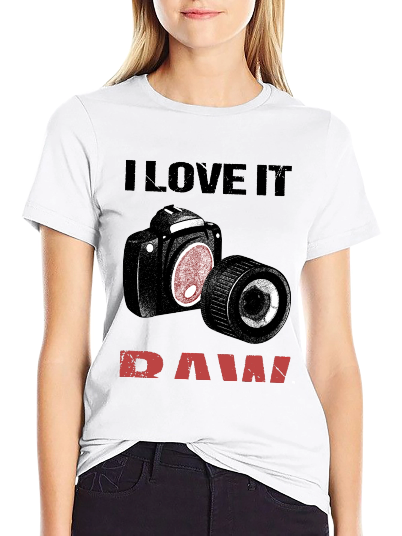 I Love It Raw Camera T-Shirt