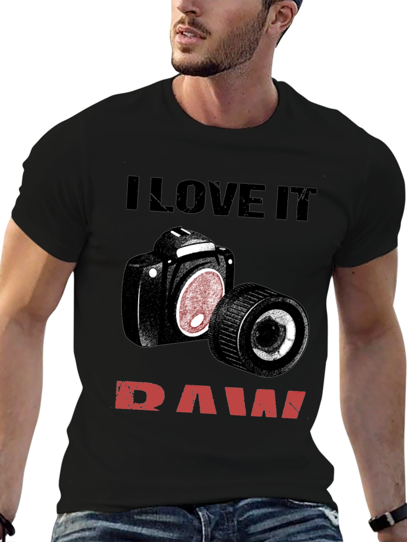 I Love It Raw Camera T-Shirt