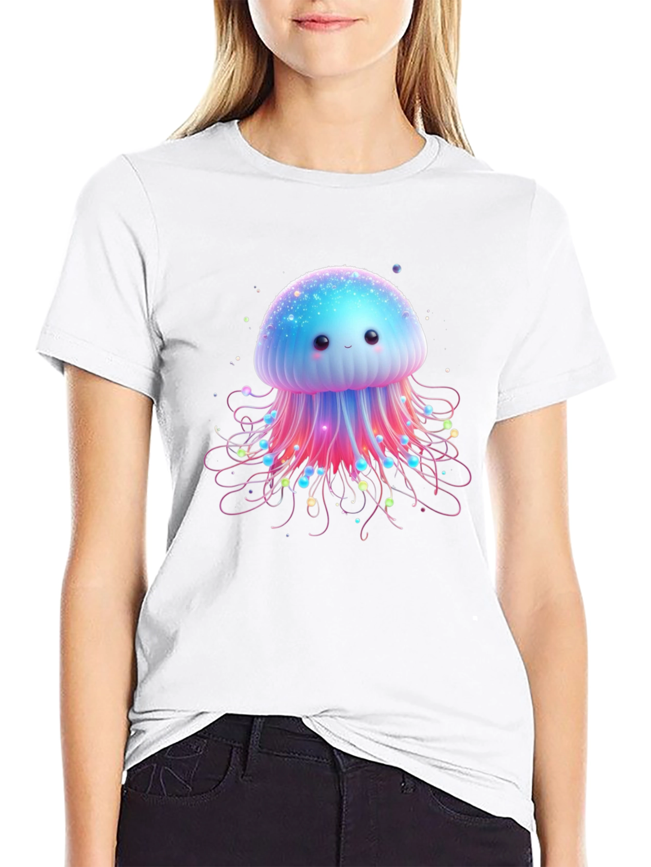 Cute Jellyfish Graphic Tee - Soft Cotton Comfort