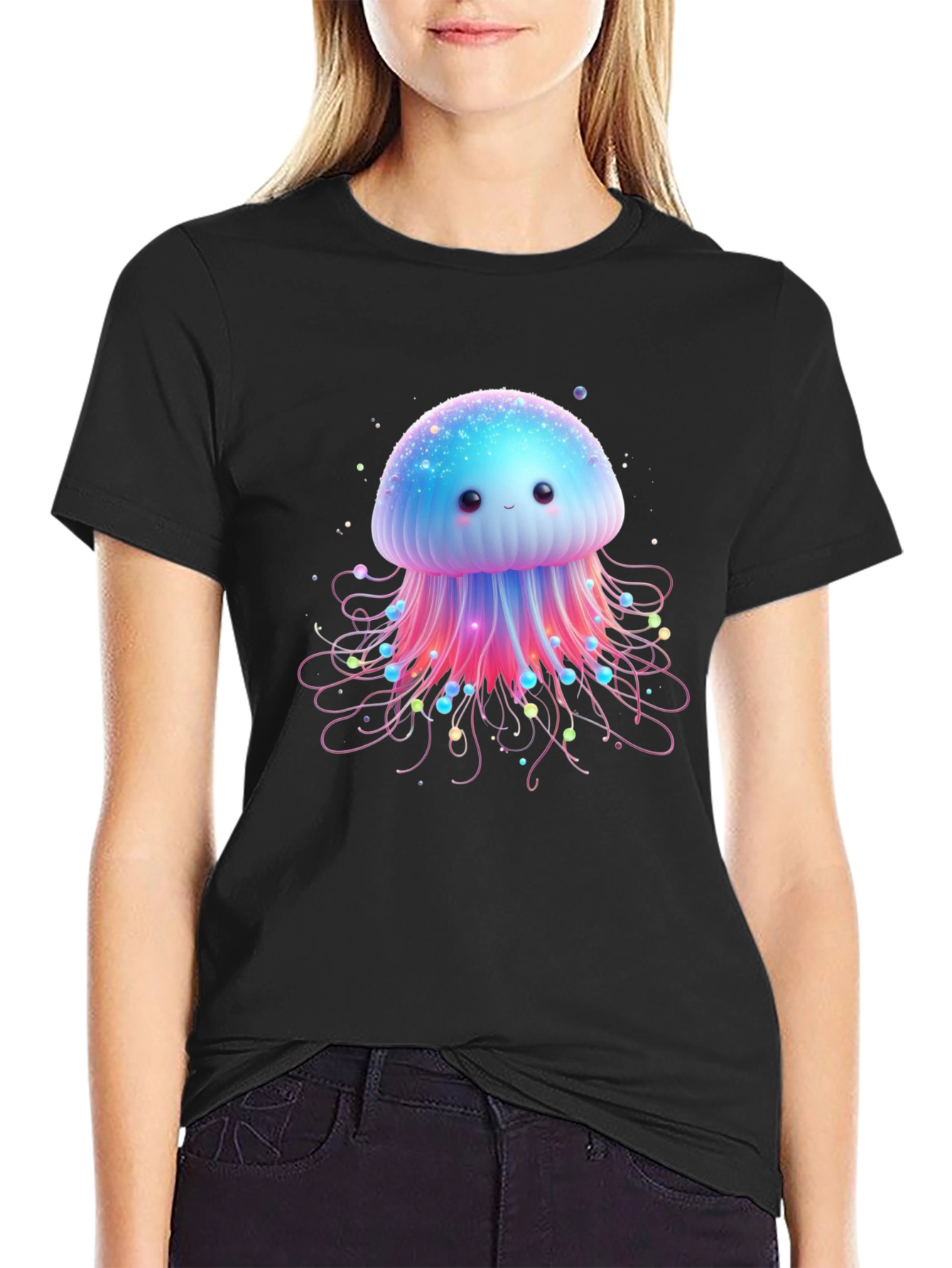 Cute Jellyfish Graphic Tee - Soft Cotton Comfort