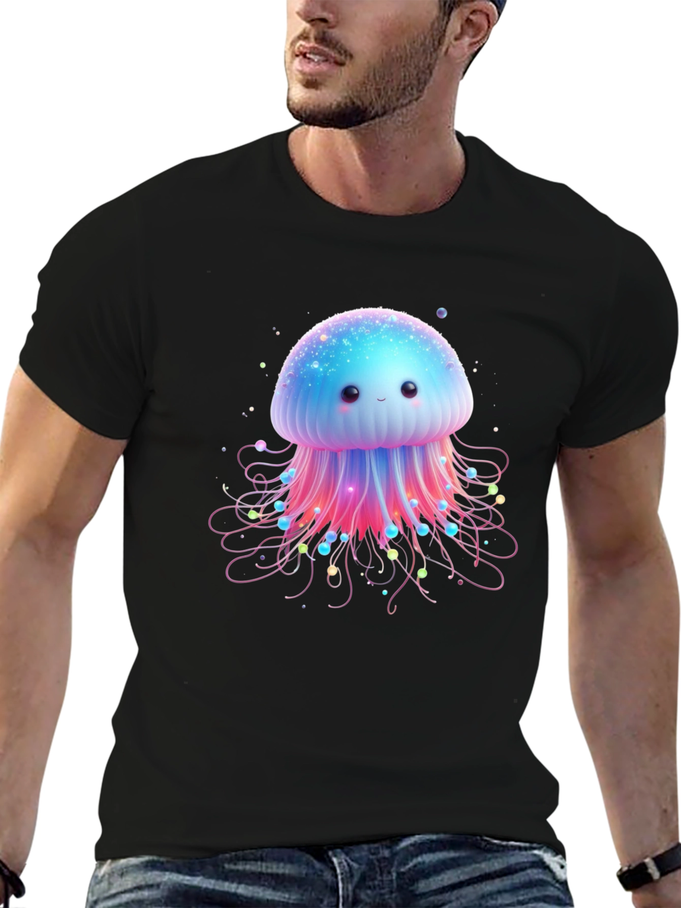 Cute Jellyfish Graphic Tee - Soft Cotton Comfort