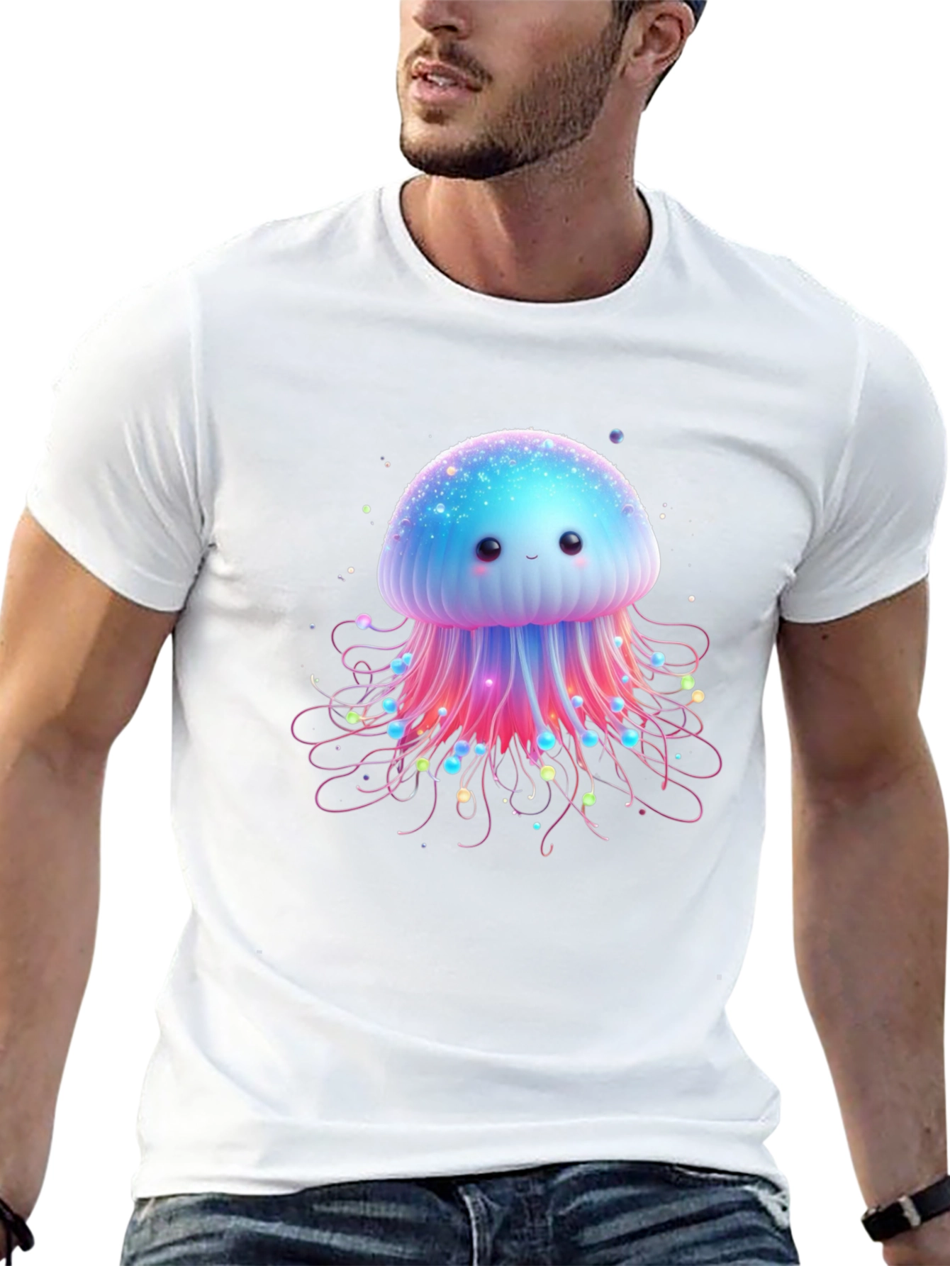 Cute Jellyfish Graphic Tee - Soft Cotton Comfort