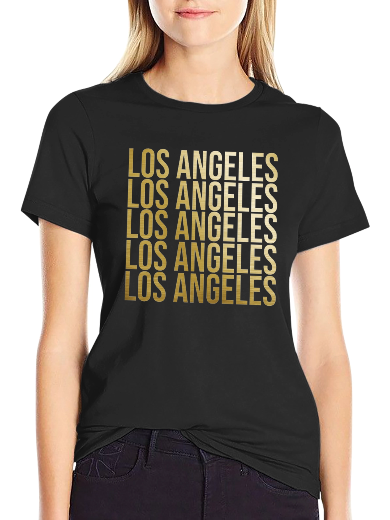 Los Angeles Graphic Print Crew Neck Tee