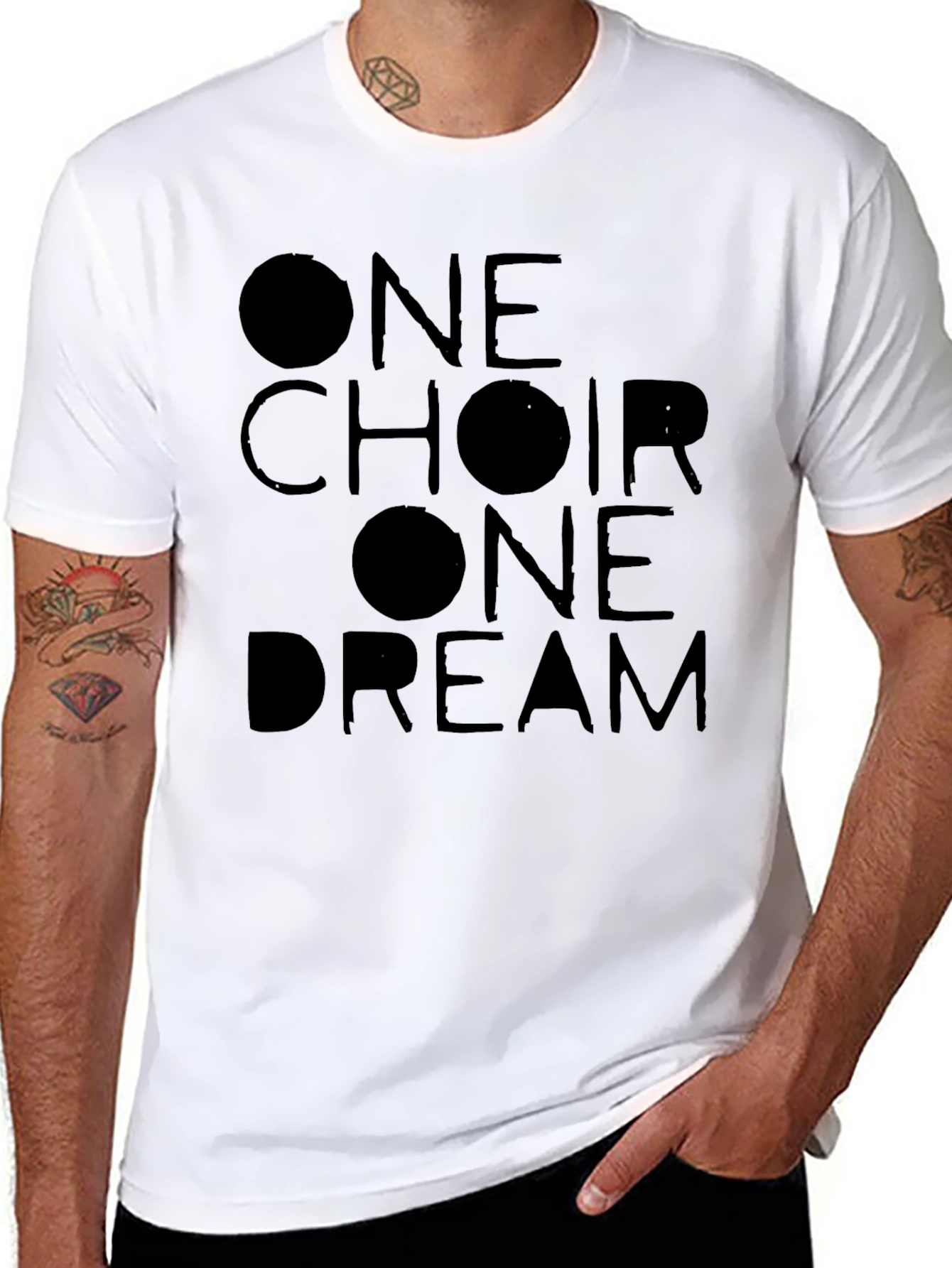 One Choir One Dream T-Shirt - Black Graphic Tee