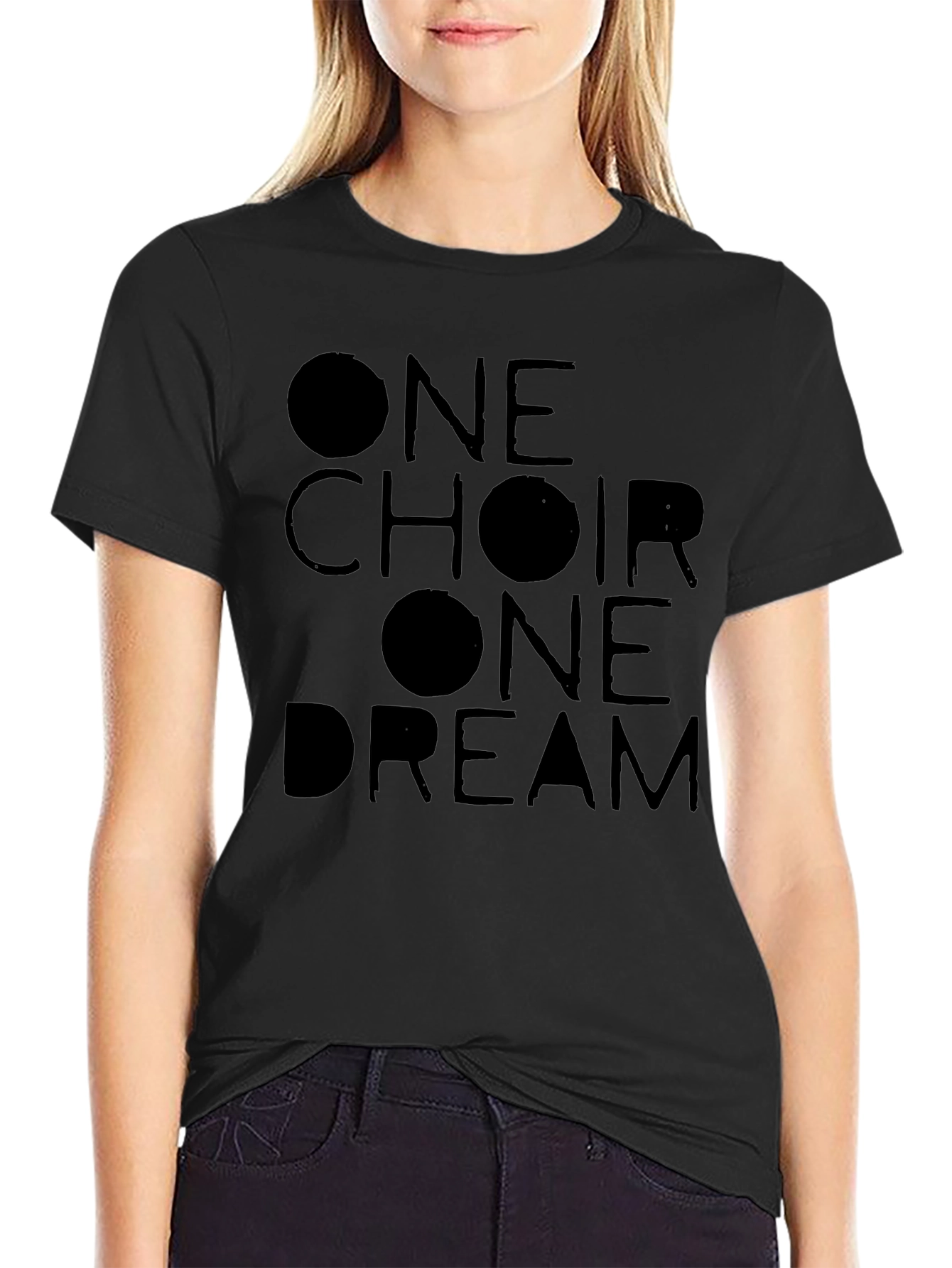 One Choir One Dream T-Shirt - Black Graphic Tee