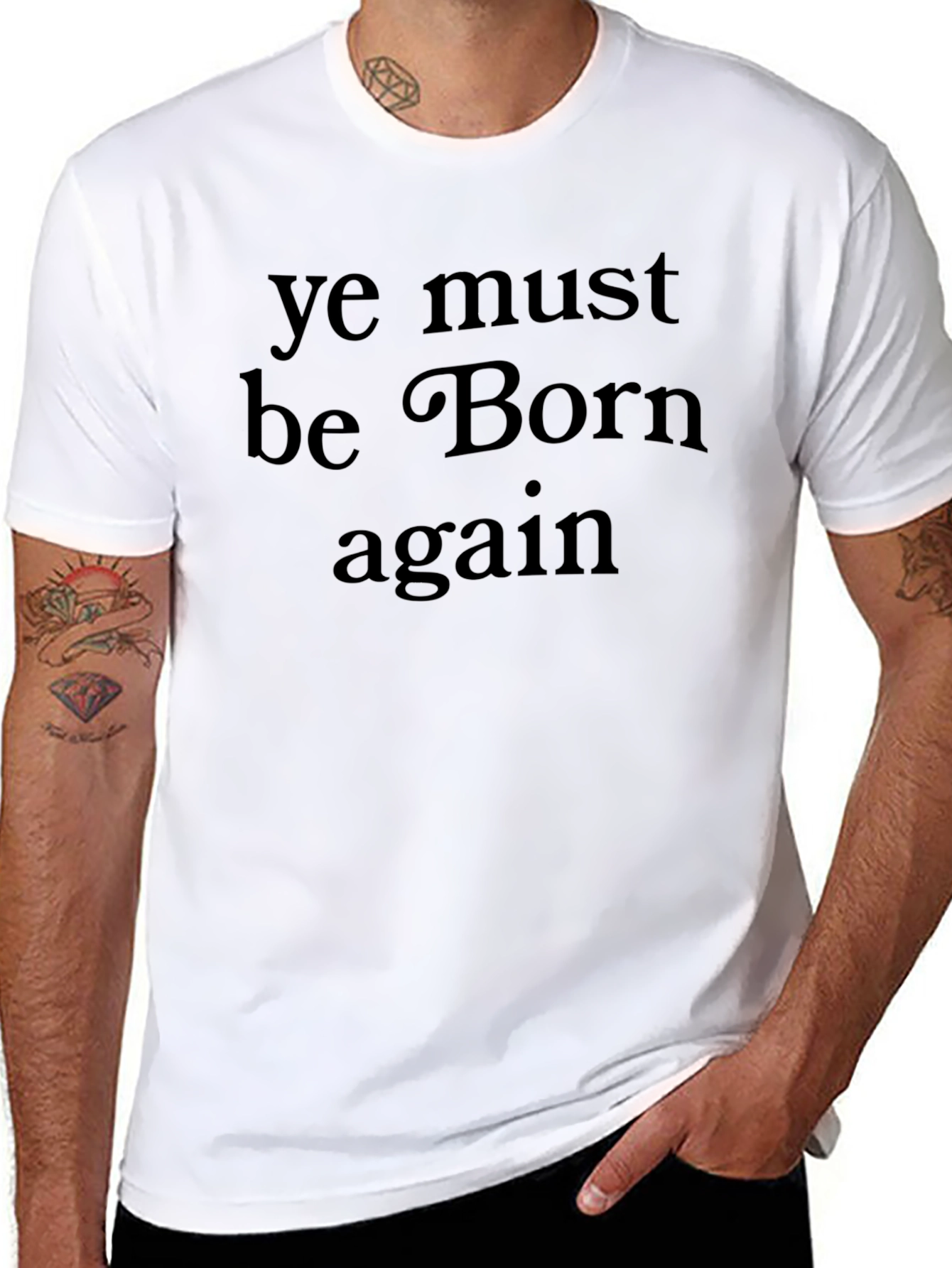Ye Must Be Born Again Black T-Shirt