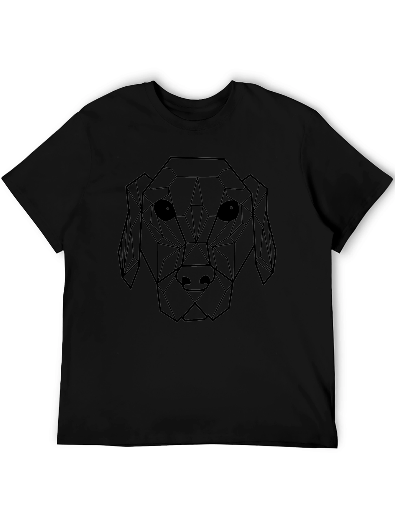 Geometric Dog Graphic T-Shirt - Modern & Stylish!