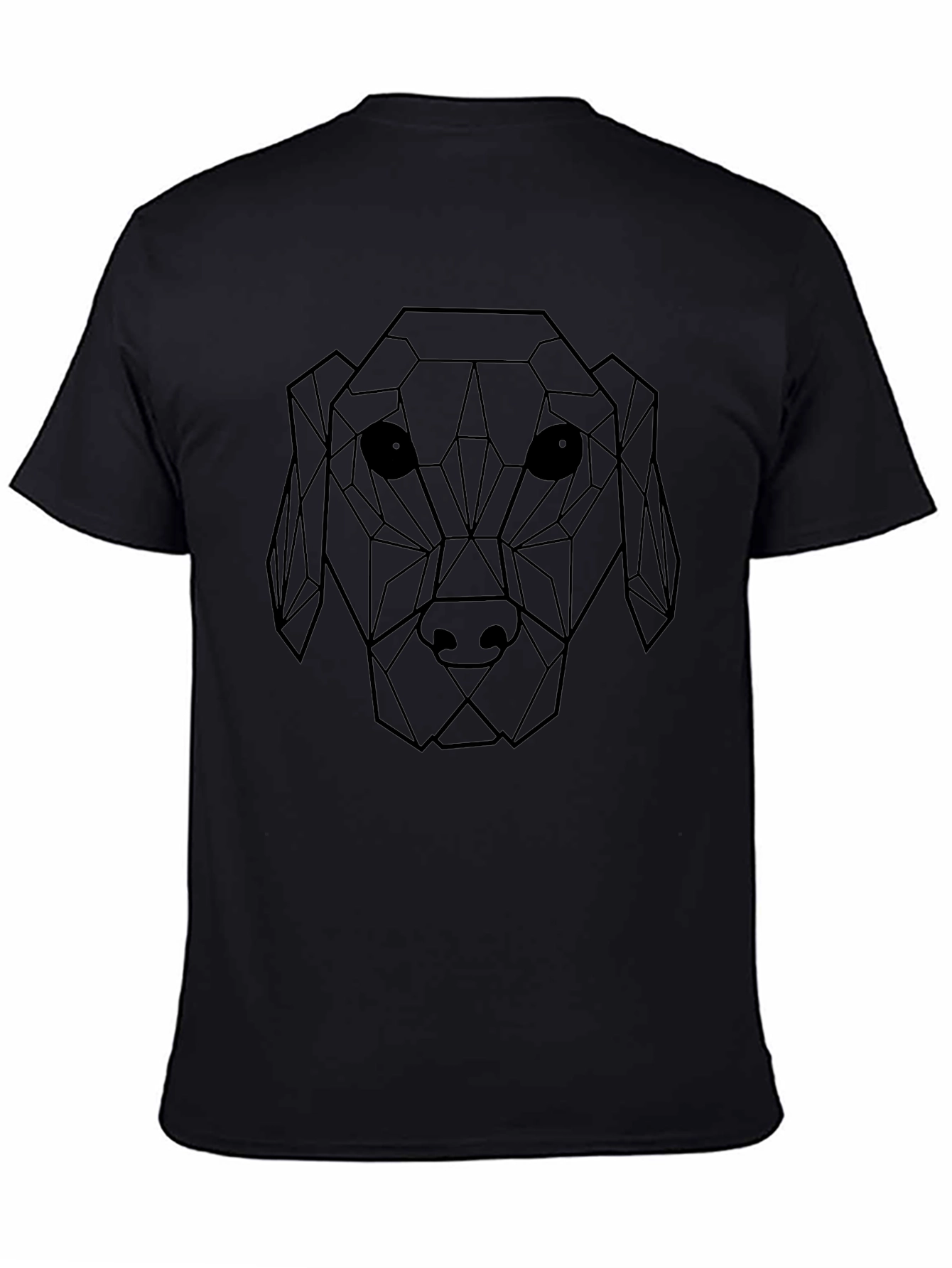 Geometric Dog Graphic T-Shirt - Modern & Stylish!