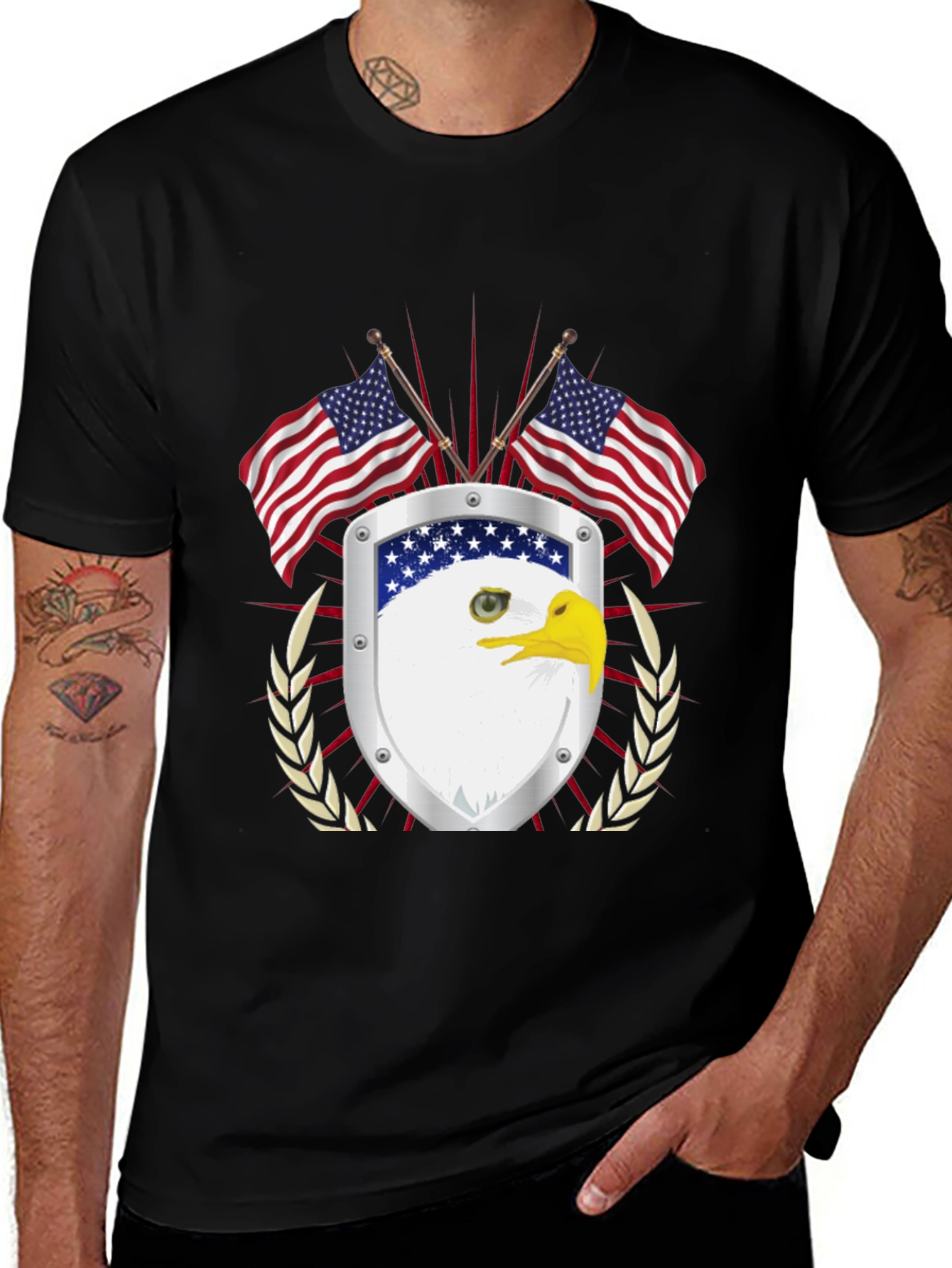 American Pride Eagle Shield Graphic Tee