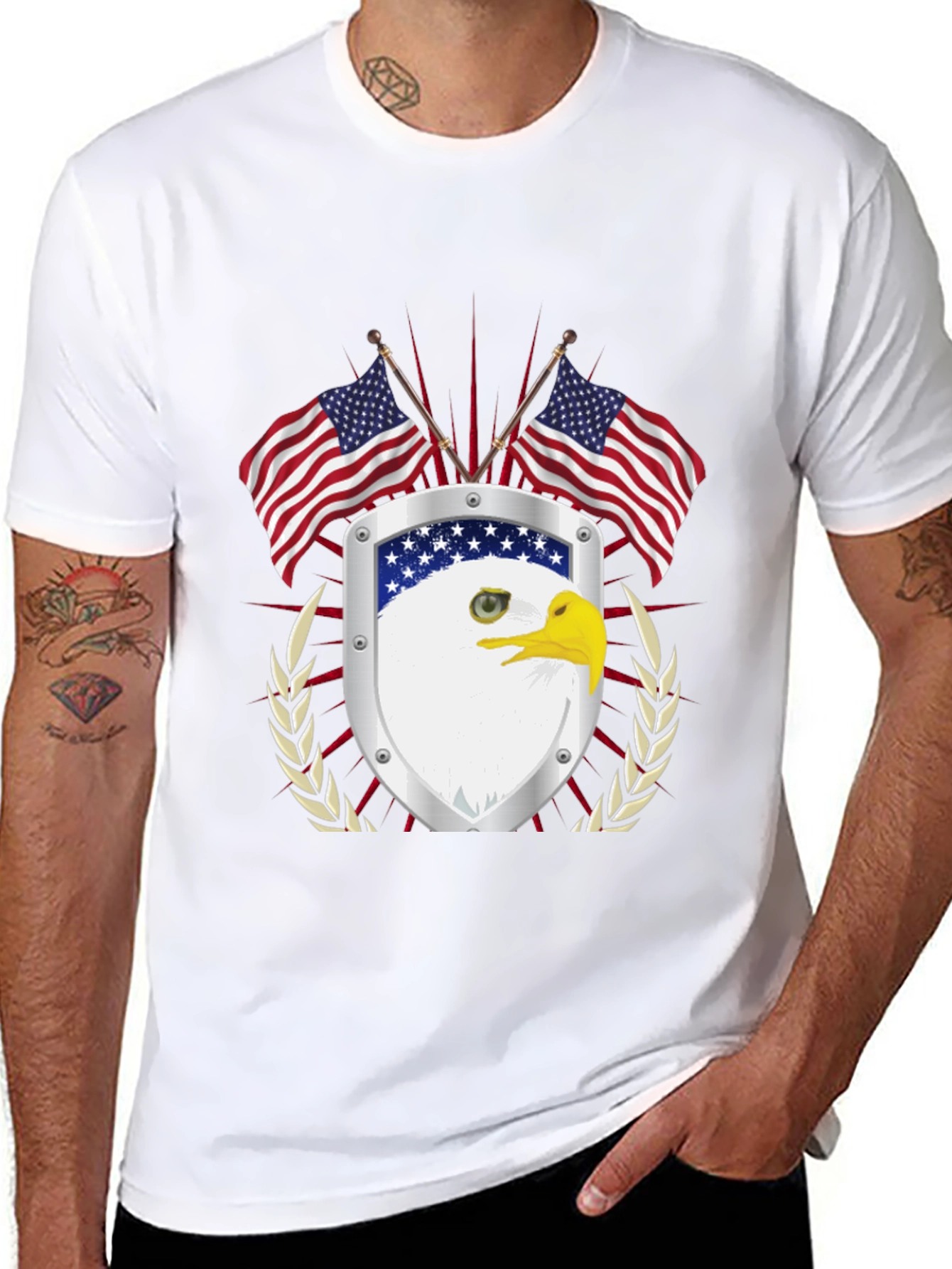American Pride Eagle Shield Graphic Tee