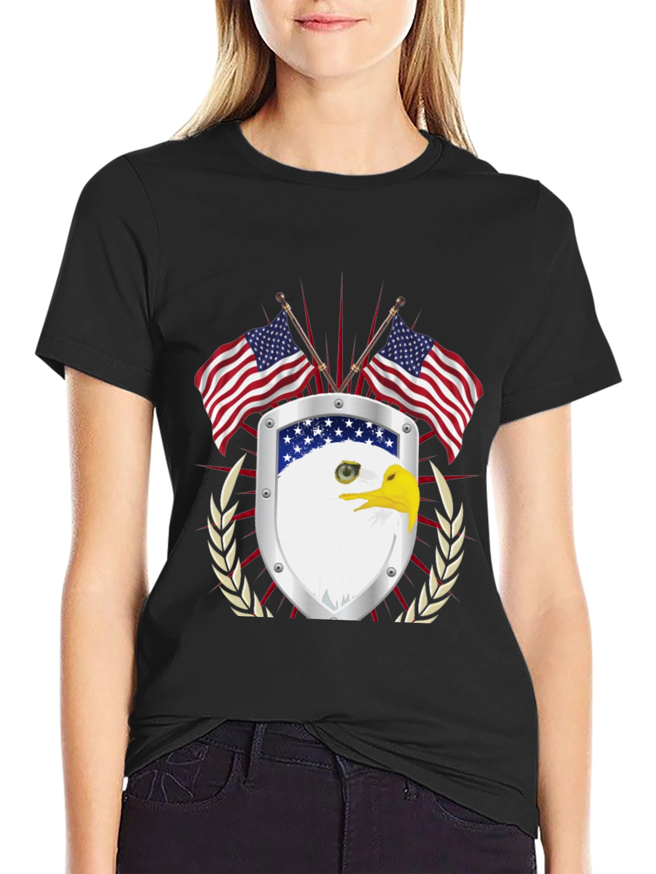 American Pride Eagle Shield Graphic Tee