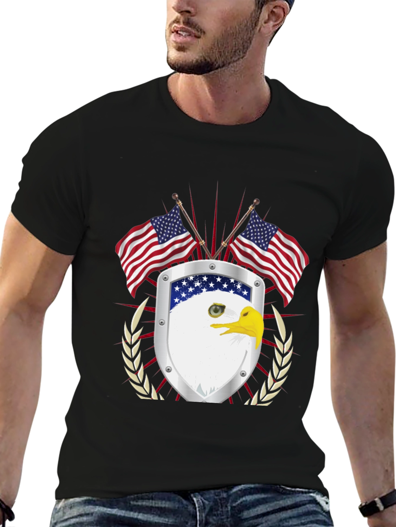 American Pride Eagle Shield Graphic Tee