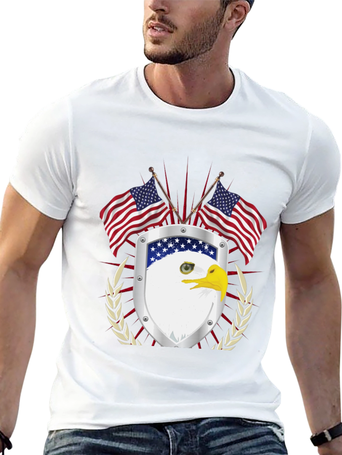 American Pride Eagle Shield Graphic Tee