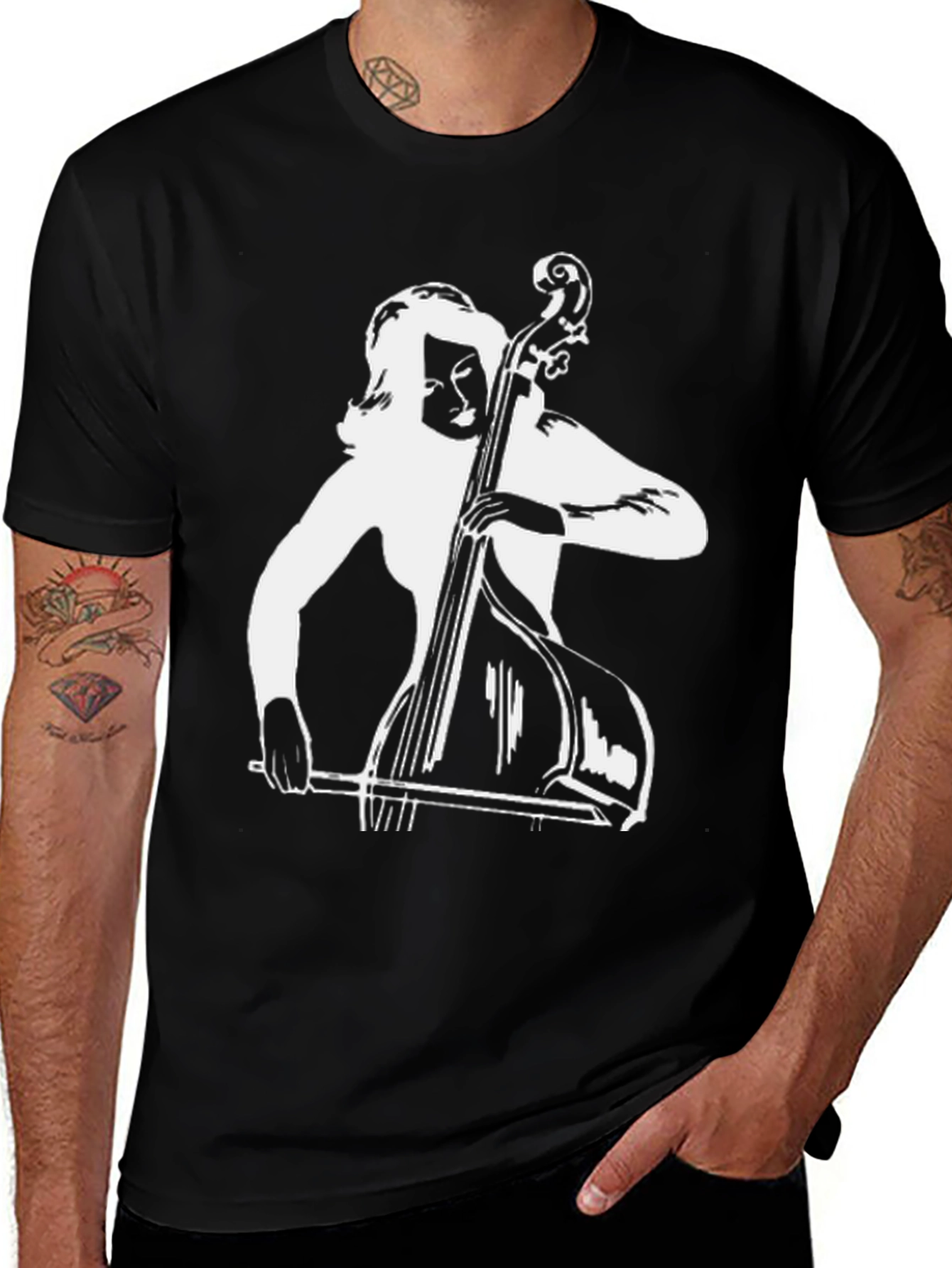 Bass Player Graphic Tee - Retro Style Shirt