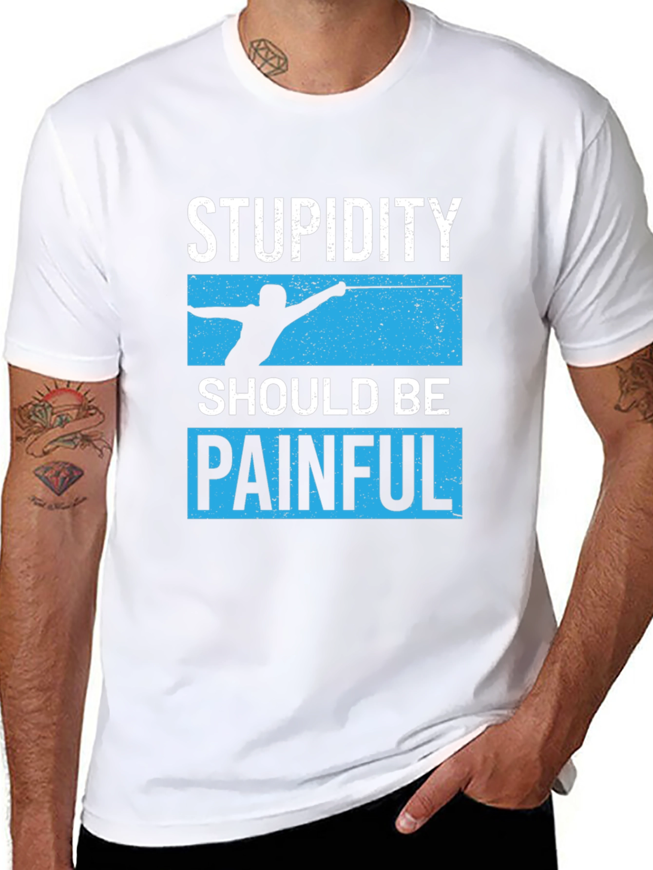Stupidity Should Be Painful Graphic Tee