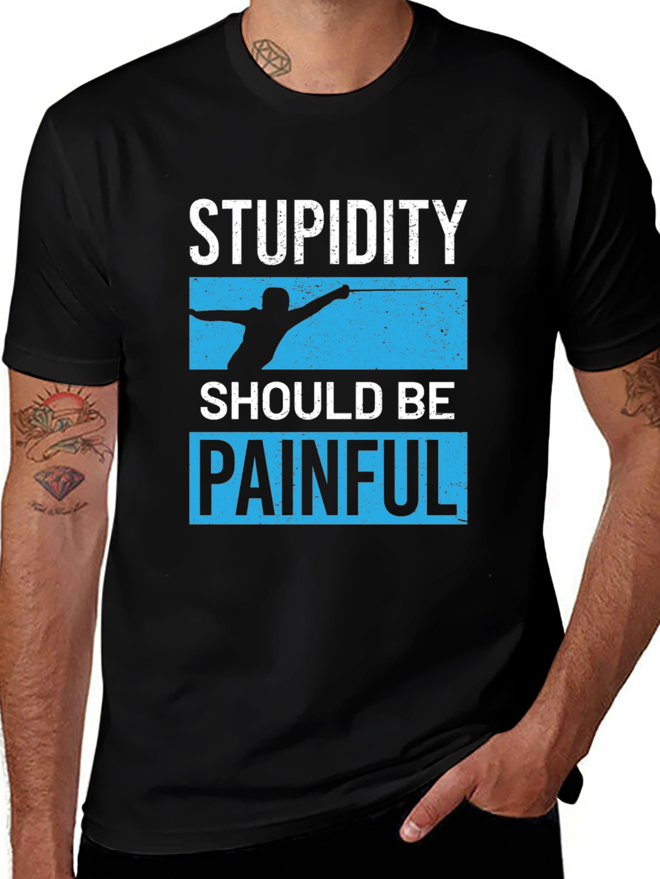 Stupidity Should Be Painful Graphic Tee