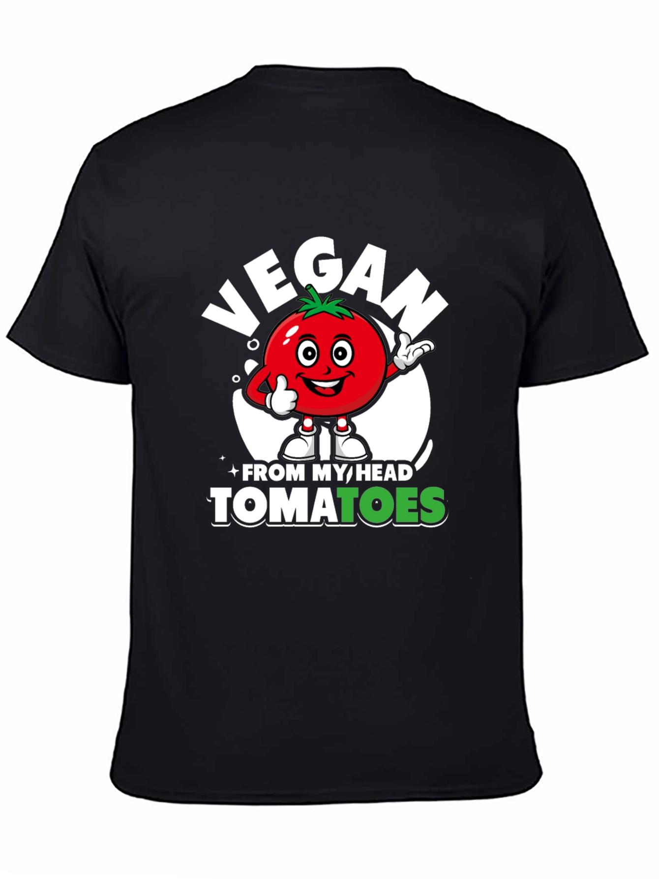Vegan From My Head Tomatoes Graphic Tee