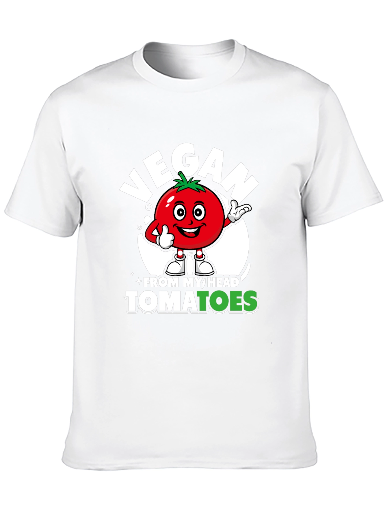 Vegan From My Head Tomatoes Graphic Tee