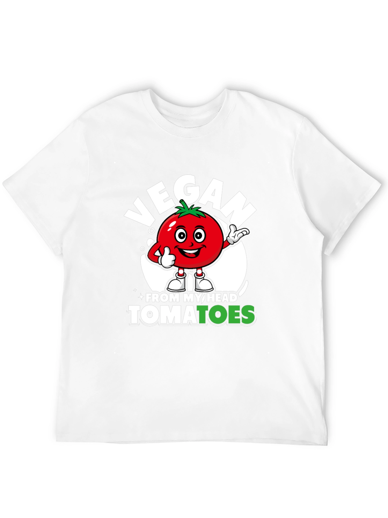 Vegan From My Head Tomatoes Graphic Tee