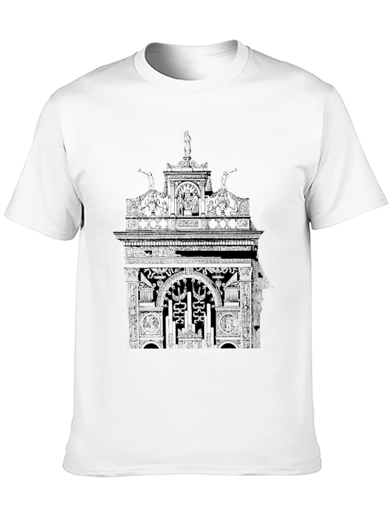 Ornate Arch Graphic Tee - Black