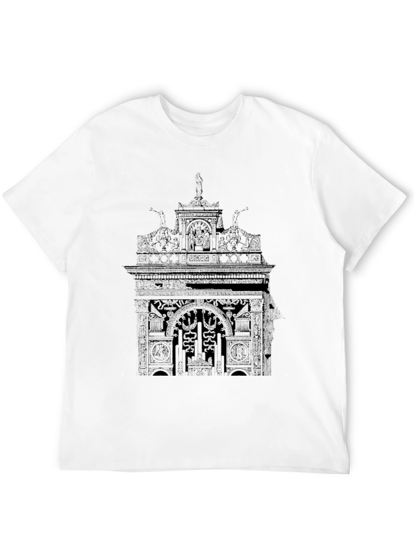 Ornate Arch Graphic Tee - Black